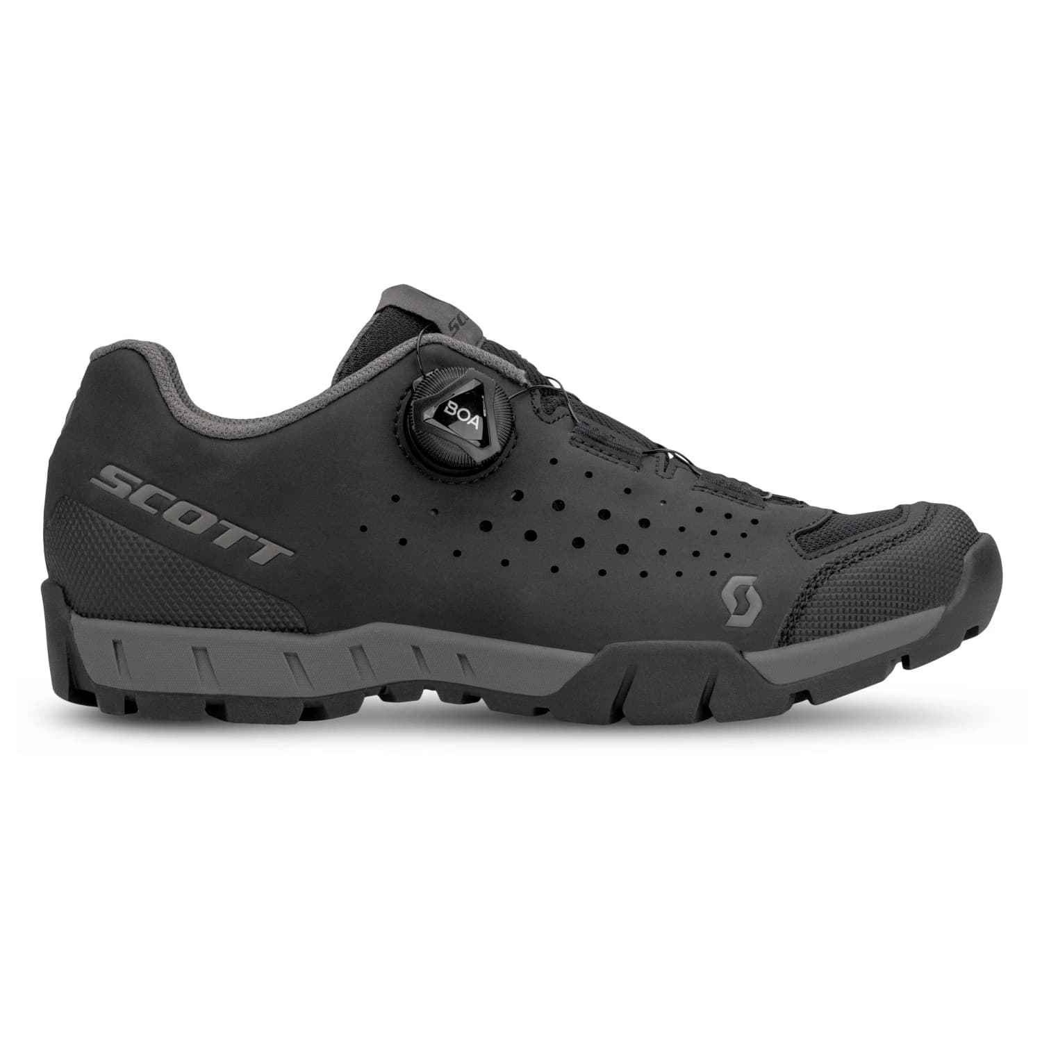 Дамски обувки за планинско колоездене Scott Women's Shoe Sport Trail Evo Boa Cycling shoes - Matt Black / Anthracite Grey