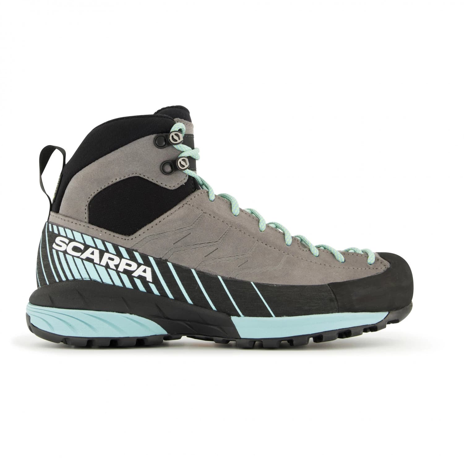 Дамски апроуч обувки Scarpa Women's Mescalito Mid GTX Approach shoes - MidGrey / Aqua