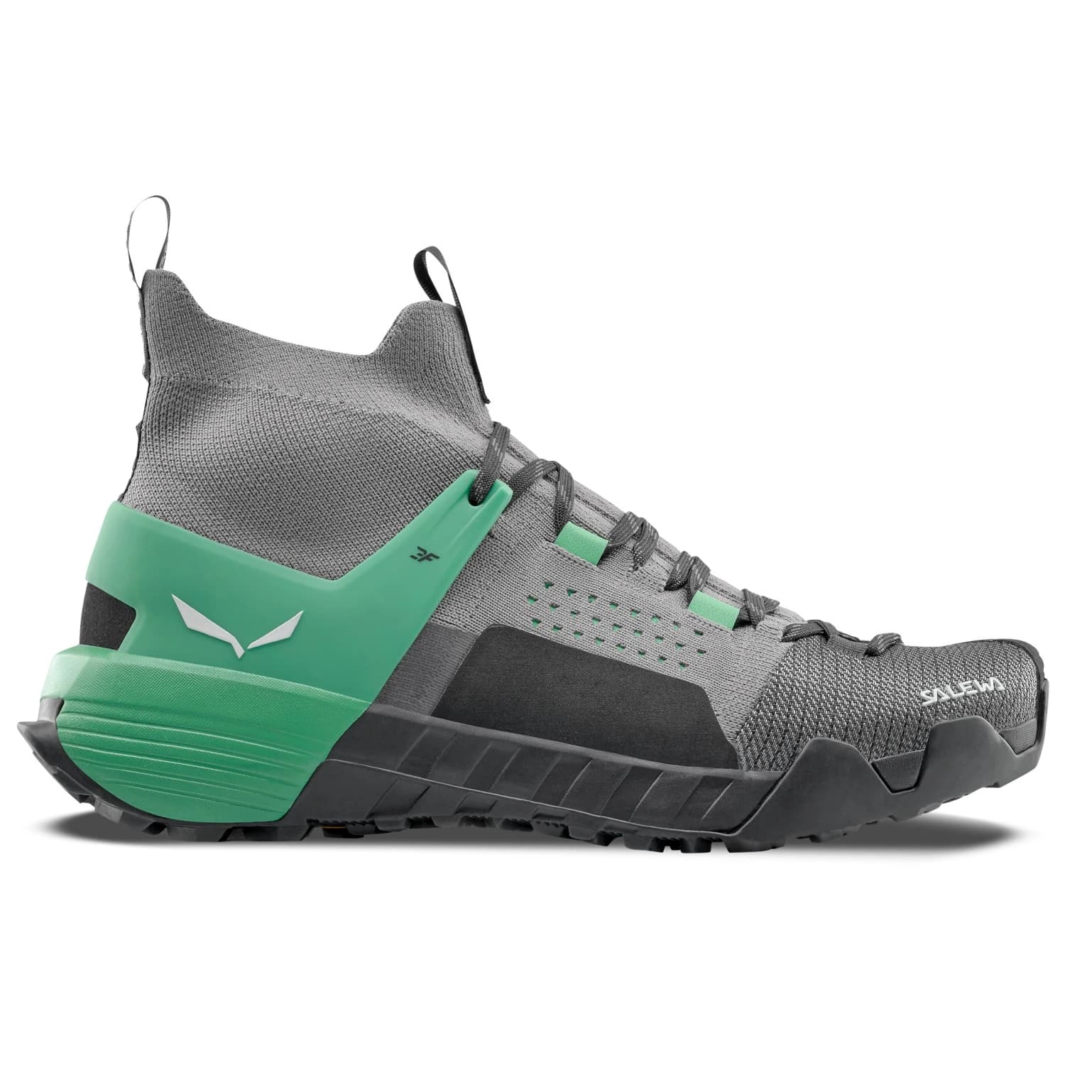 Дамски апроуч обувки Salewa Women's Wildfire NXT Knit Approach shoes - Alloy / Irish Green