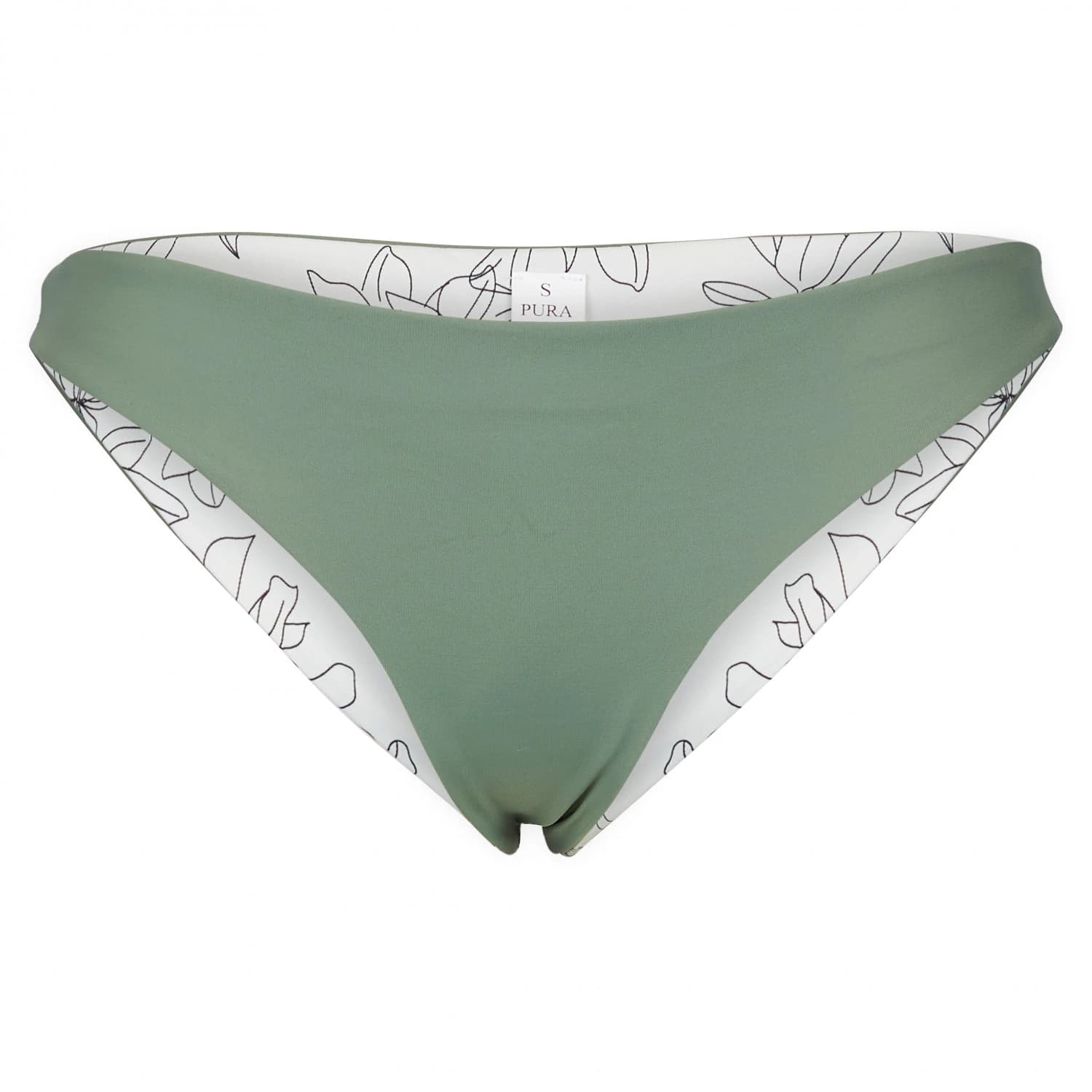 Дамско бикини долнище Pura clothing Women's Yapla Bikini bottom - Olive / Forest