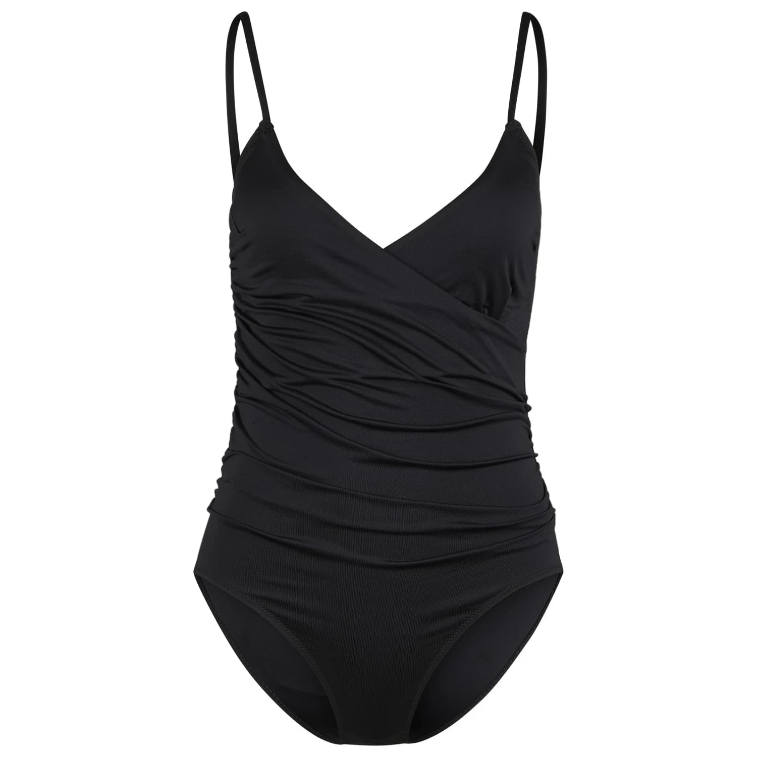 Дамски бански костюм DEDICATED Women's Wrap Swimsuit Klinte Swimsuit - Black