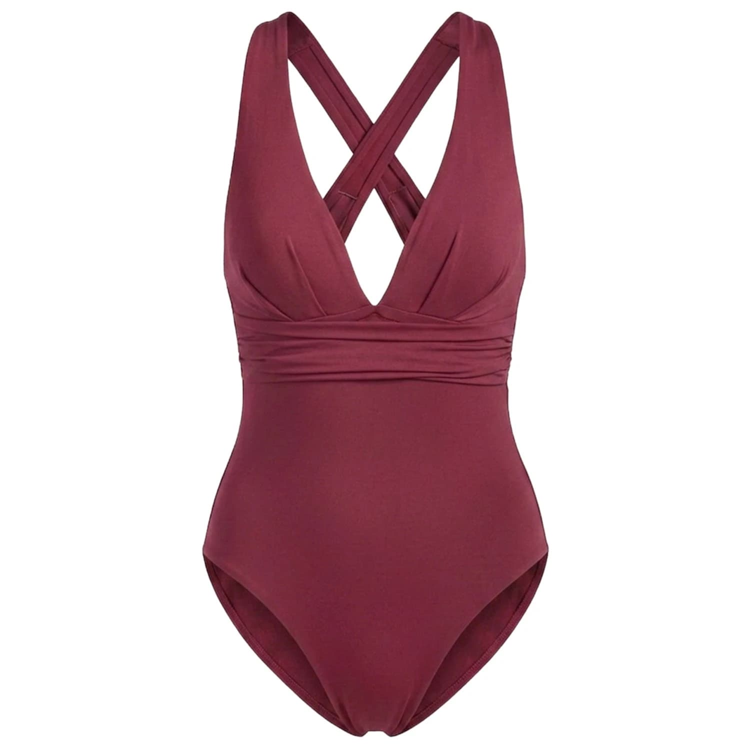 Дамски бански костюм Seafolly Women's Collective Cross Back One Piece Swimsuit - Dark Burgundy