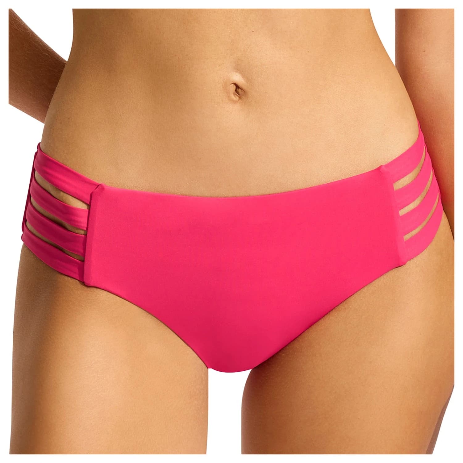 Дамско бикини долнище Seafolly Women's Collective Multi Strap Hipster Pant Bikini bottom - Raspberry