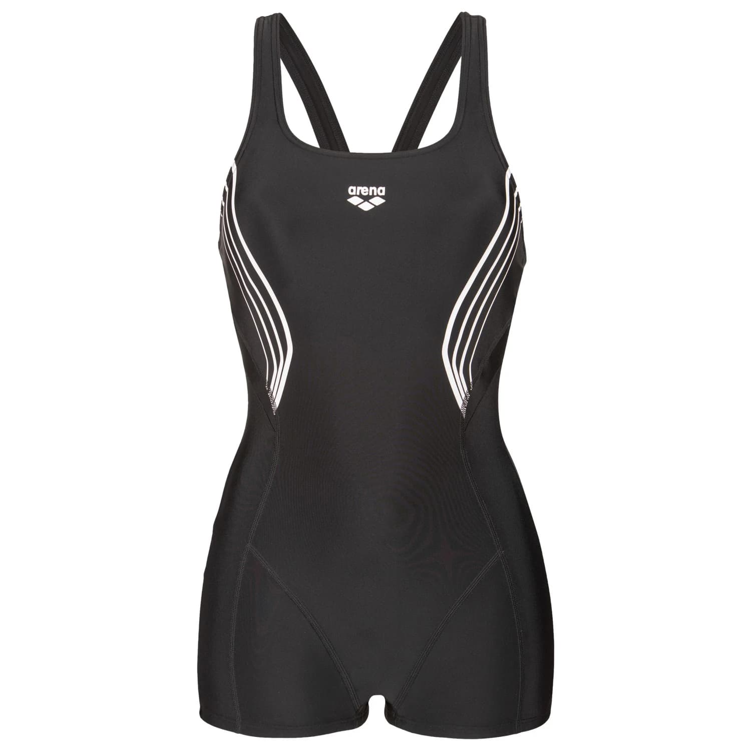 Дамски бански костюм Arena Women's Kaori Combinaison Swimsuit - Black / White