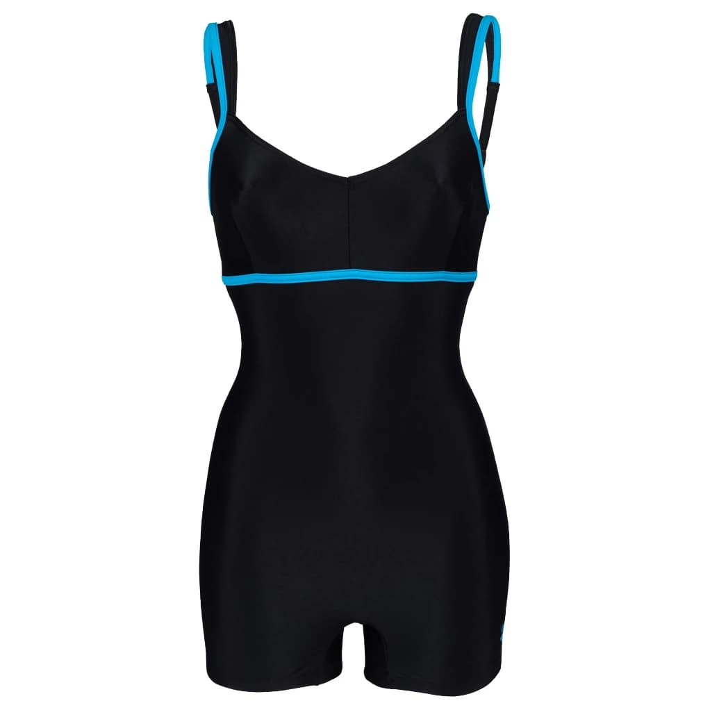Дамски бански костюм Arena Women's Venus Combi Swimsuit - Black / Turquoise