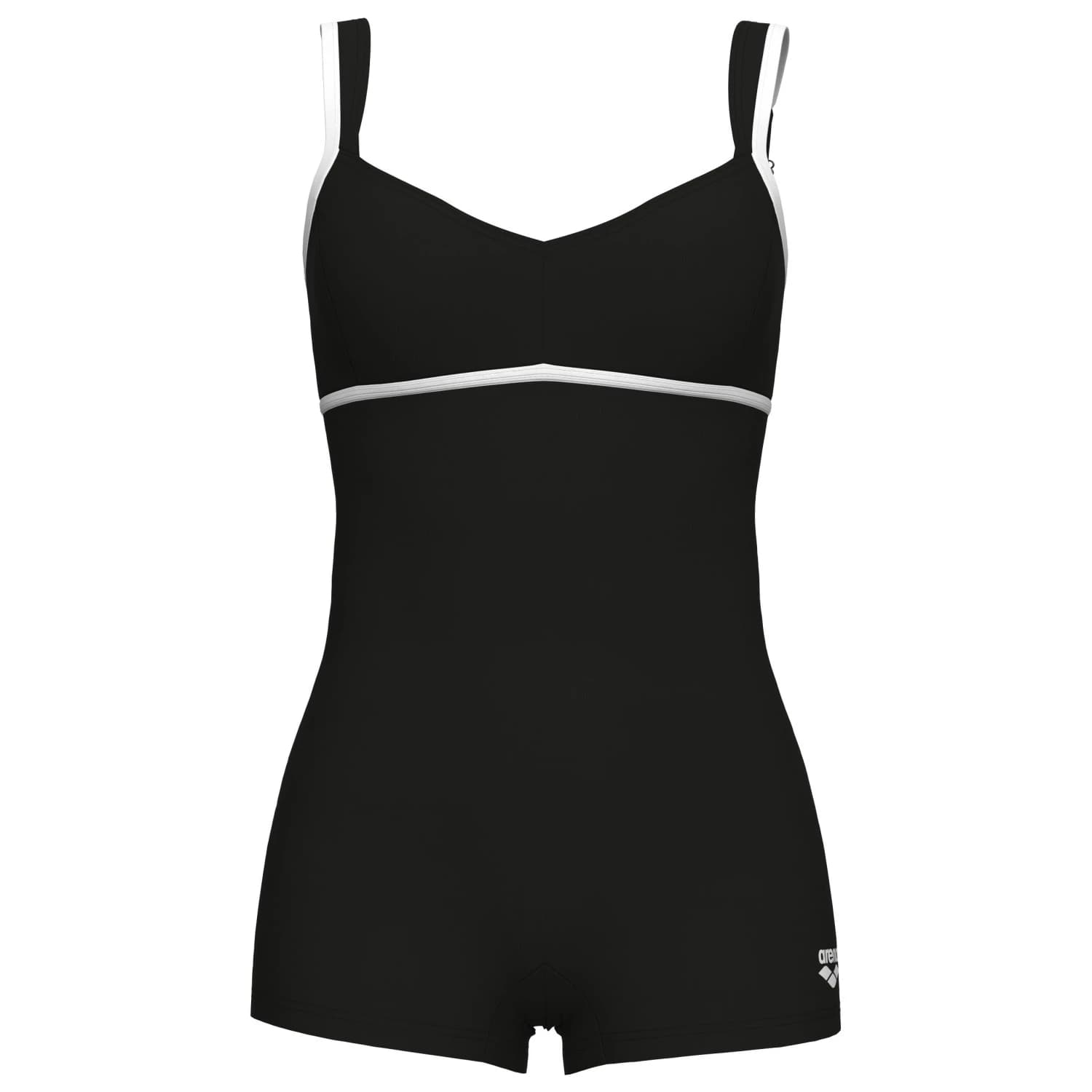 Дамски бански костюм Arena Women's Venus Combi Swimsuit - Black / White