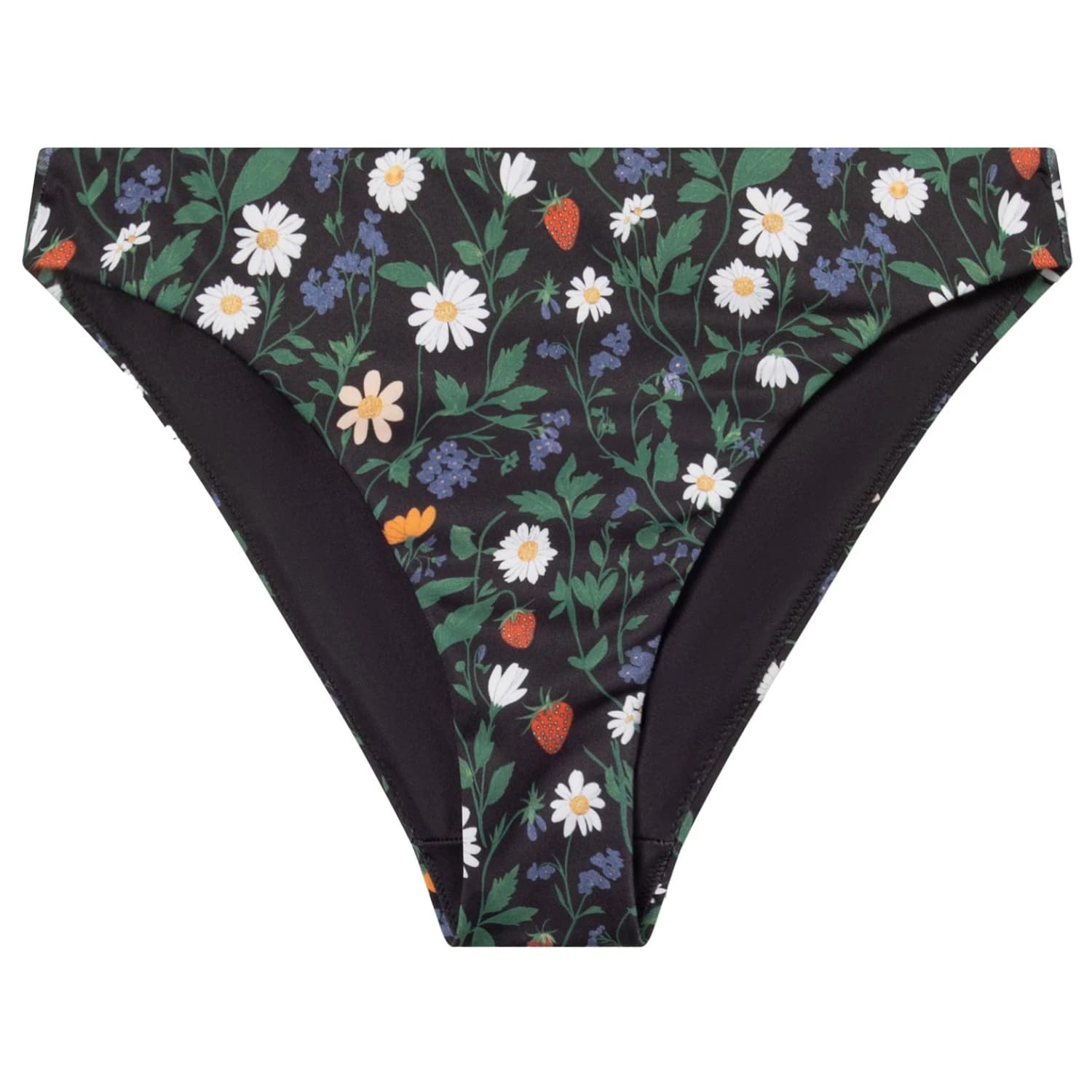 Дамско бикини долнище Dedicated Women's Bikini Bottoms Sanda Bikini bottom - Strawberry Field Black