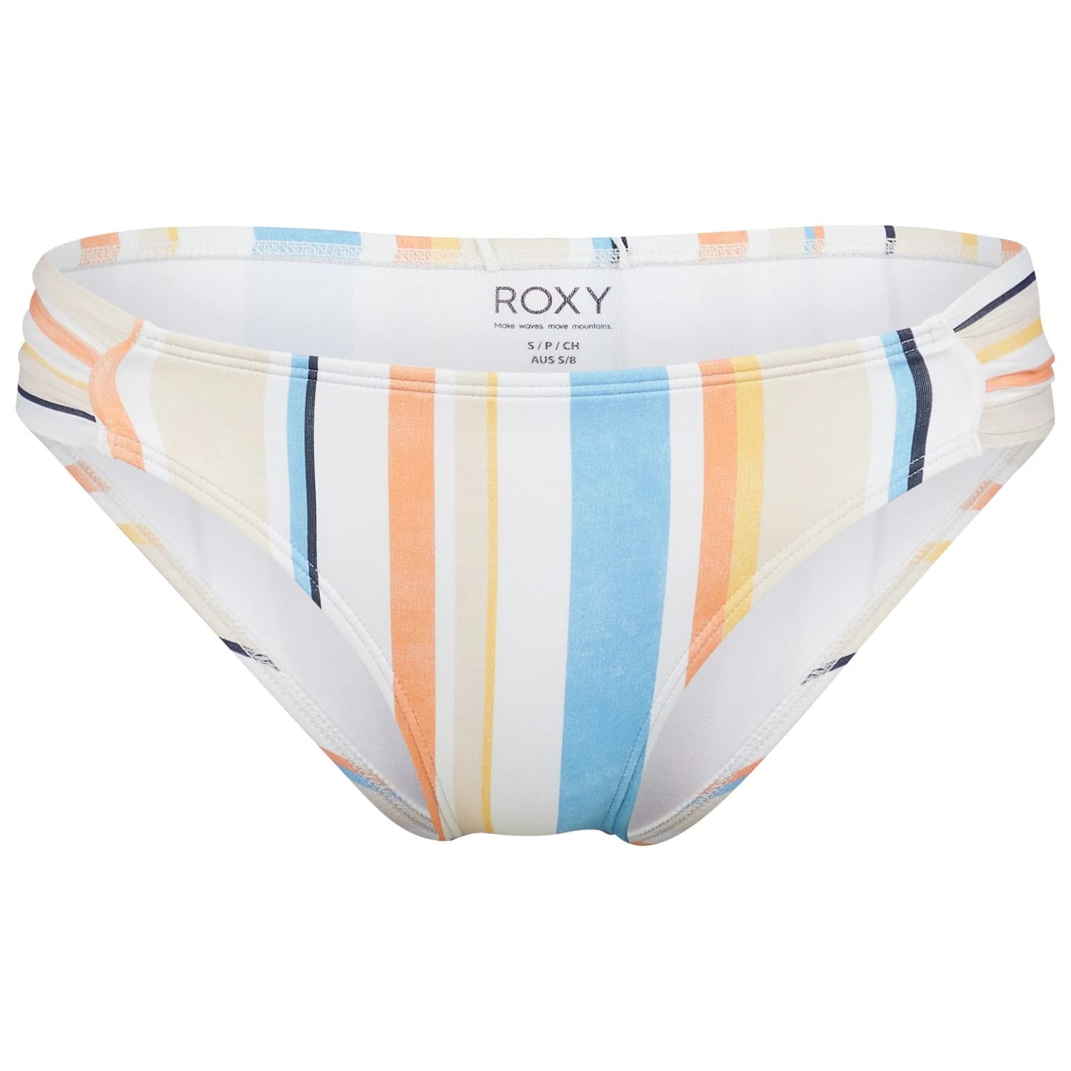 Дамско бикини долнище Roxy Women's Printed Beach Classics Moderate Bikini bottom - Peach Whip Sand Stripper