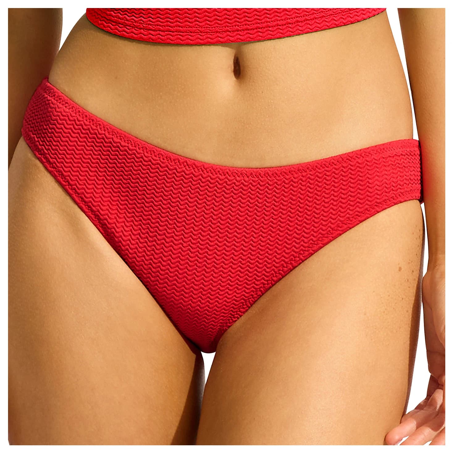 Дамско бикини долнище Seafolly Women's Sea Dive Hipster Pant Bikini bottom - Chilli Red