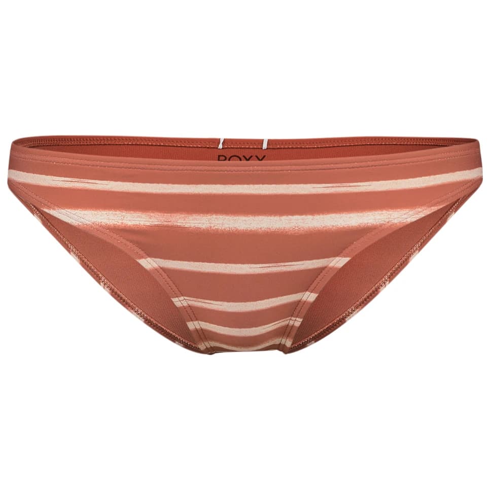 Дамско бикини долнище Roxy Women's Beach Classics Moderate Bo Bikini bottom - Cedar Wood Happy Stripe