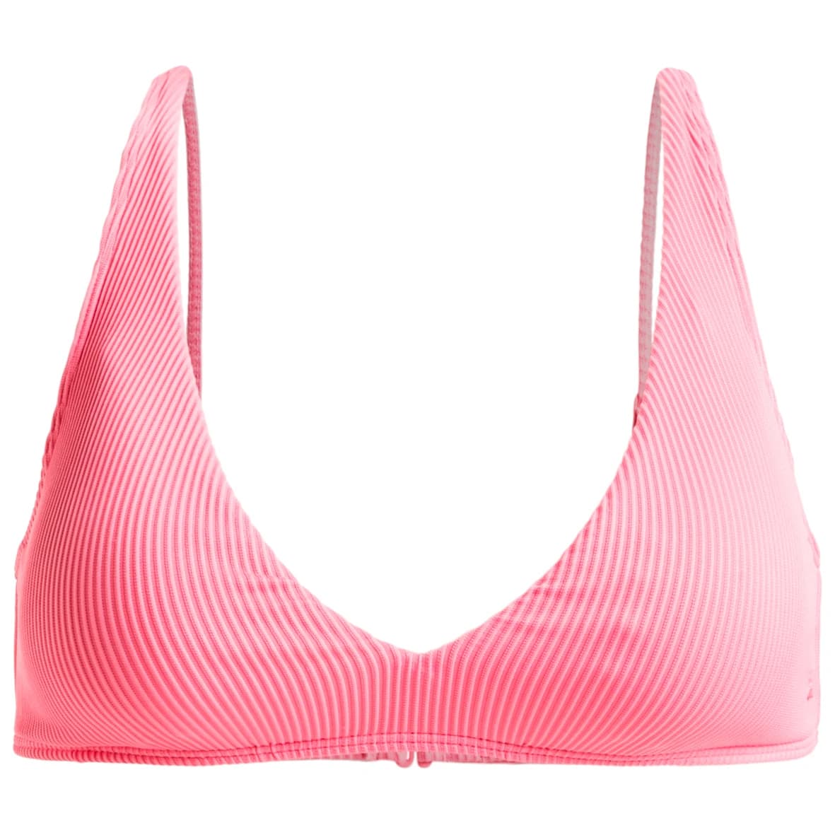 Дамско бикини горнище Roxy Women's Rib Love the Oceana V Bikini top - Pink Carnation