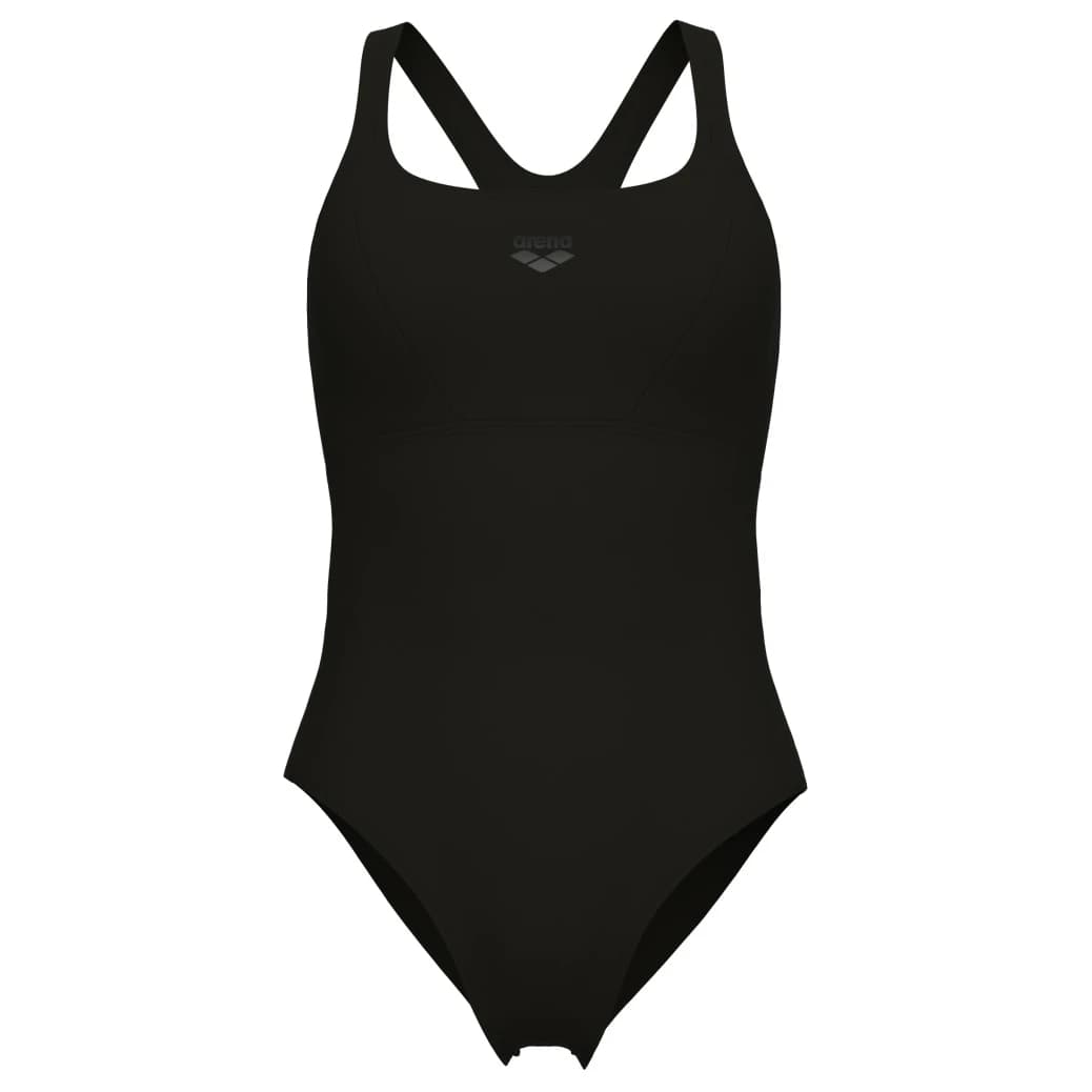 Дамски бански костюм Arena Women's Solid Swimsuit Control Pro Back B Swimsuit - Black / Black