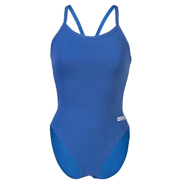 Дамски бански костюм Arena Women's Team Swimsuit Challenge Solid Swimsuit - Royal / White