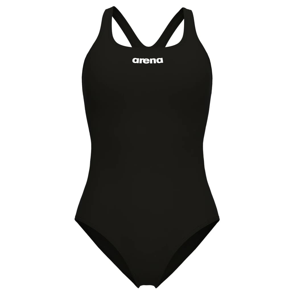 Дамски бански костюм Arena Women's Team Swimsuit Swim Pro Solid Swimsuit - Black / White