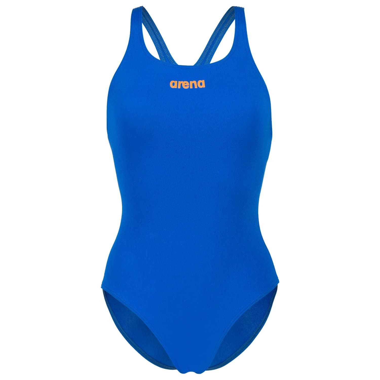 Дамски бански костюм Arena Women's Team Swimsuit Swim Pro Solid Swimsuit - Neon Blue / Team Orange