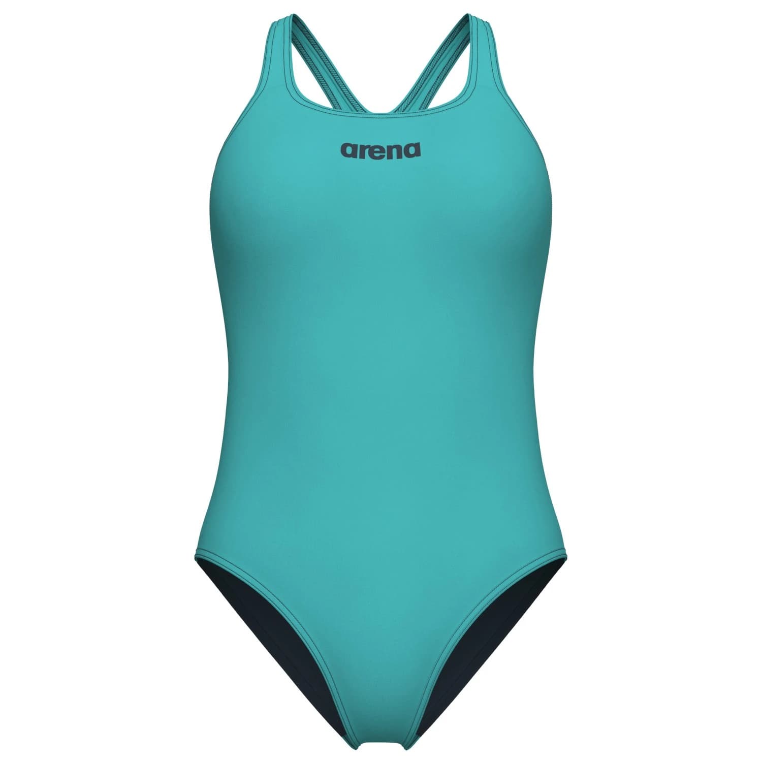 Бански костюм Arena Women's Team Swimsuit Swim Pro Solid Swimsuit - Water / Asphalt