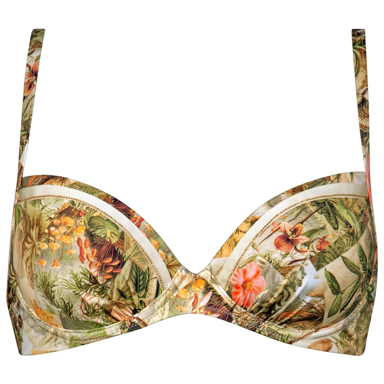 Дамско бикини горнище Watercult Women's Lush Utopia Bikini Top 7347 Bikini top - Botanical Camo