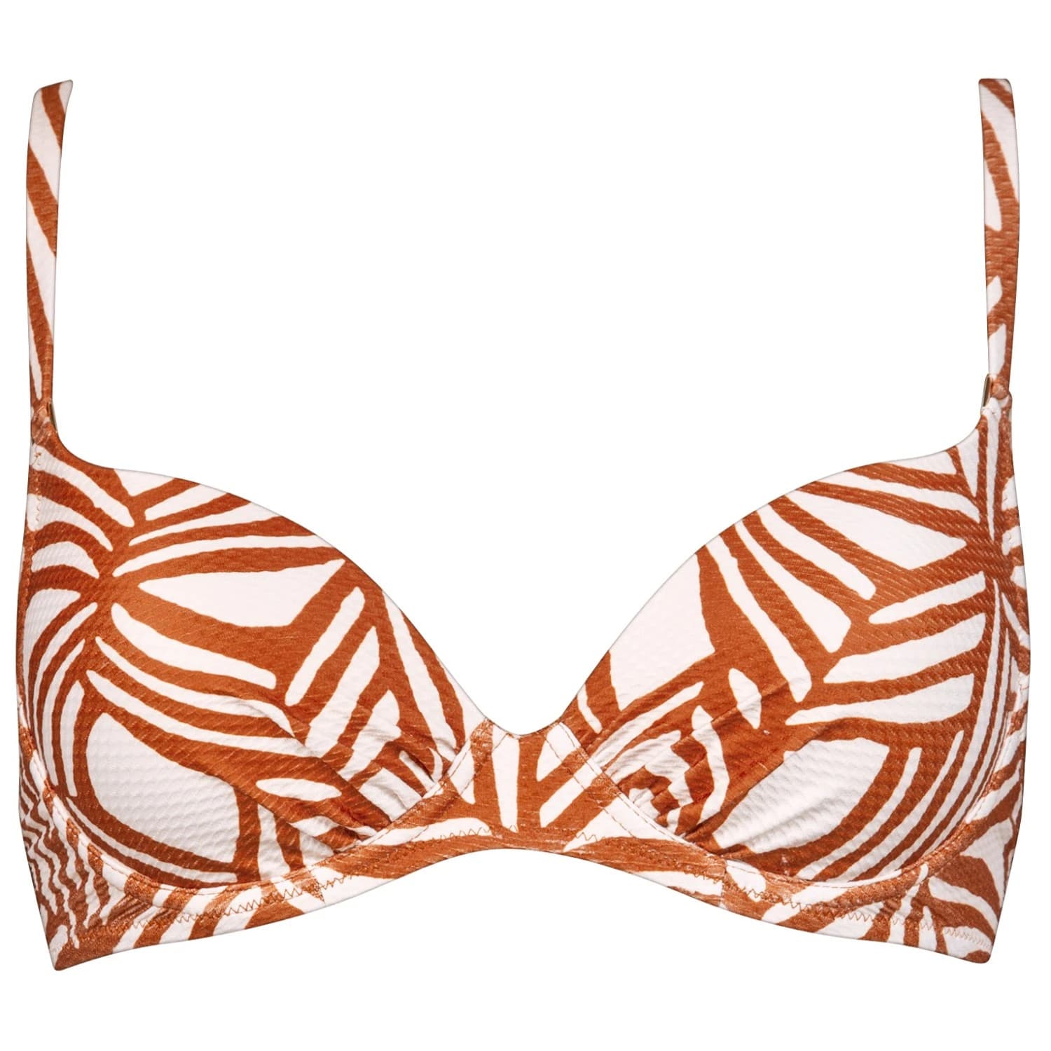Дамско бикини горнище Watercult Women's Organic Moderns Bikini Top 7370 Bikini top - Chalk / Terra
