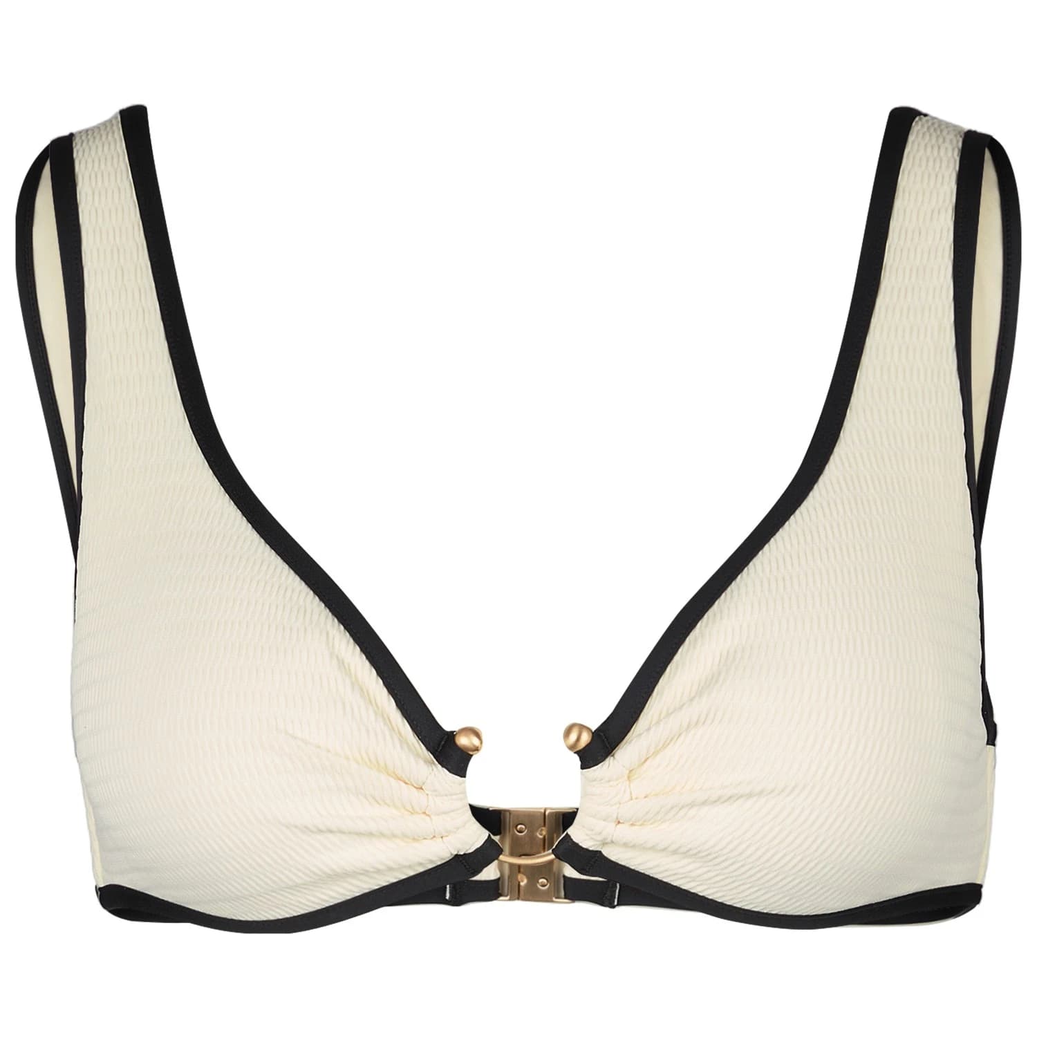 Дамско бикини горнище Seafolly Women's Beach Bound Ring Front Tank Bikini top - Ecru