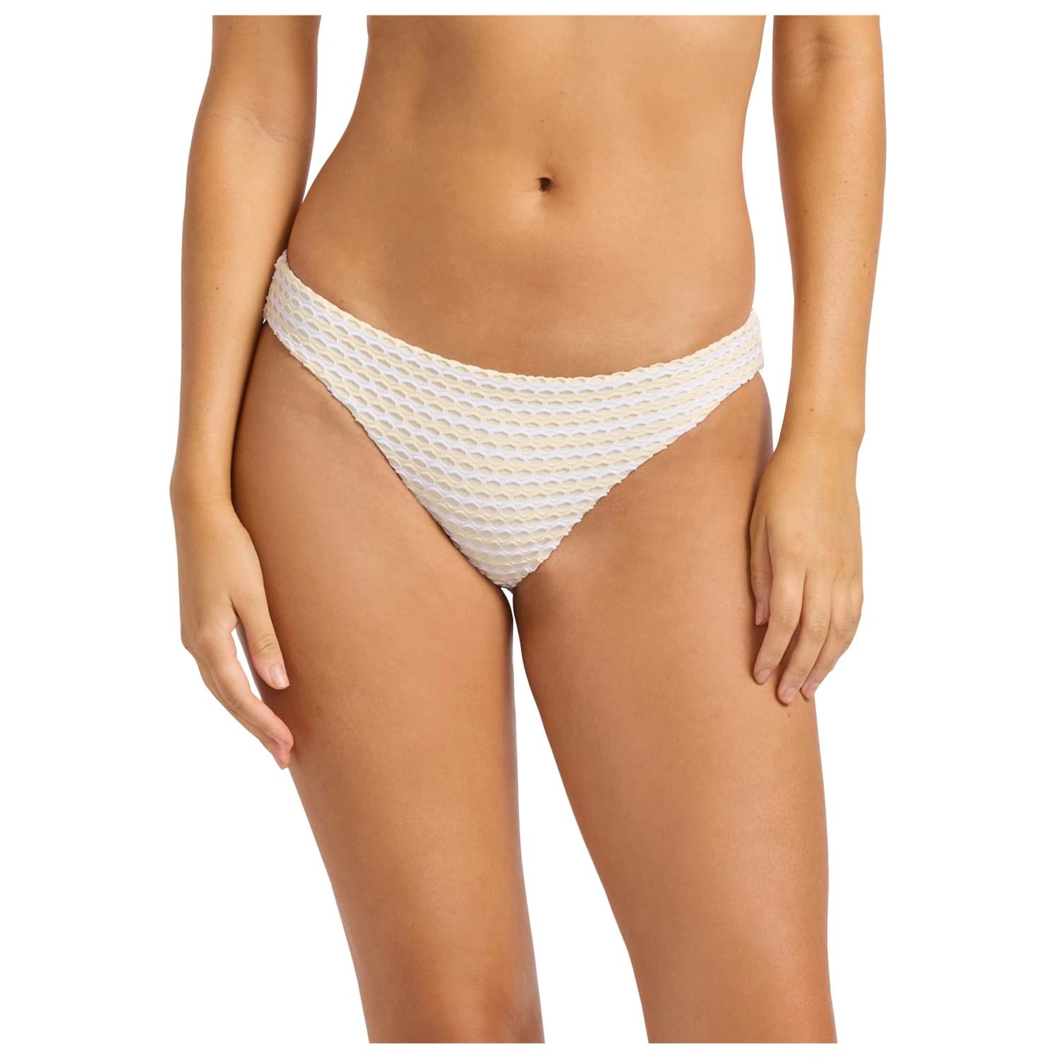 Дамско бикини долнище Seafolly Women's Mesh Effect Hipster Pant Bikini bottom - Ecru