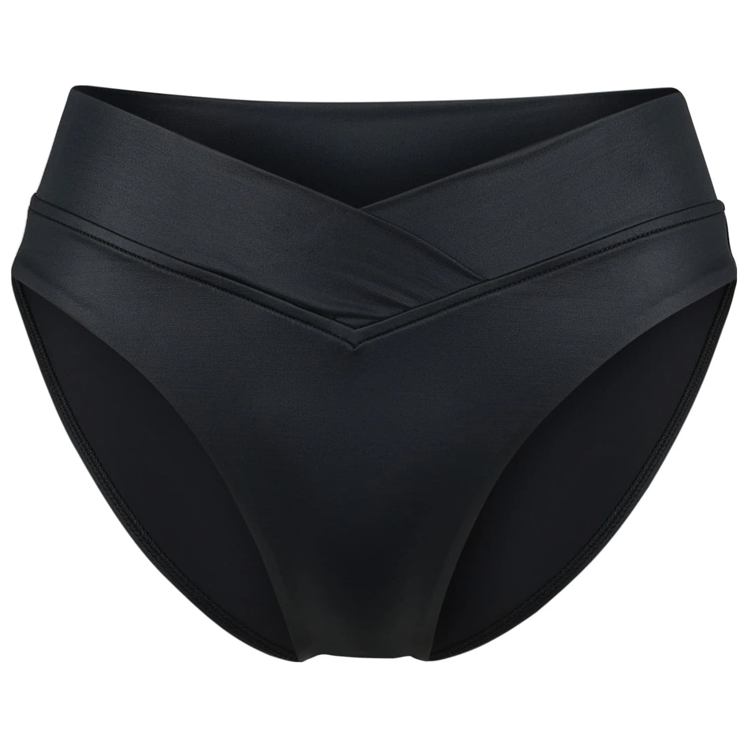 Дамско бикини долнище Seafolly Women's Soleil V Front High Cut Pant Bikini bottom - Black