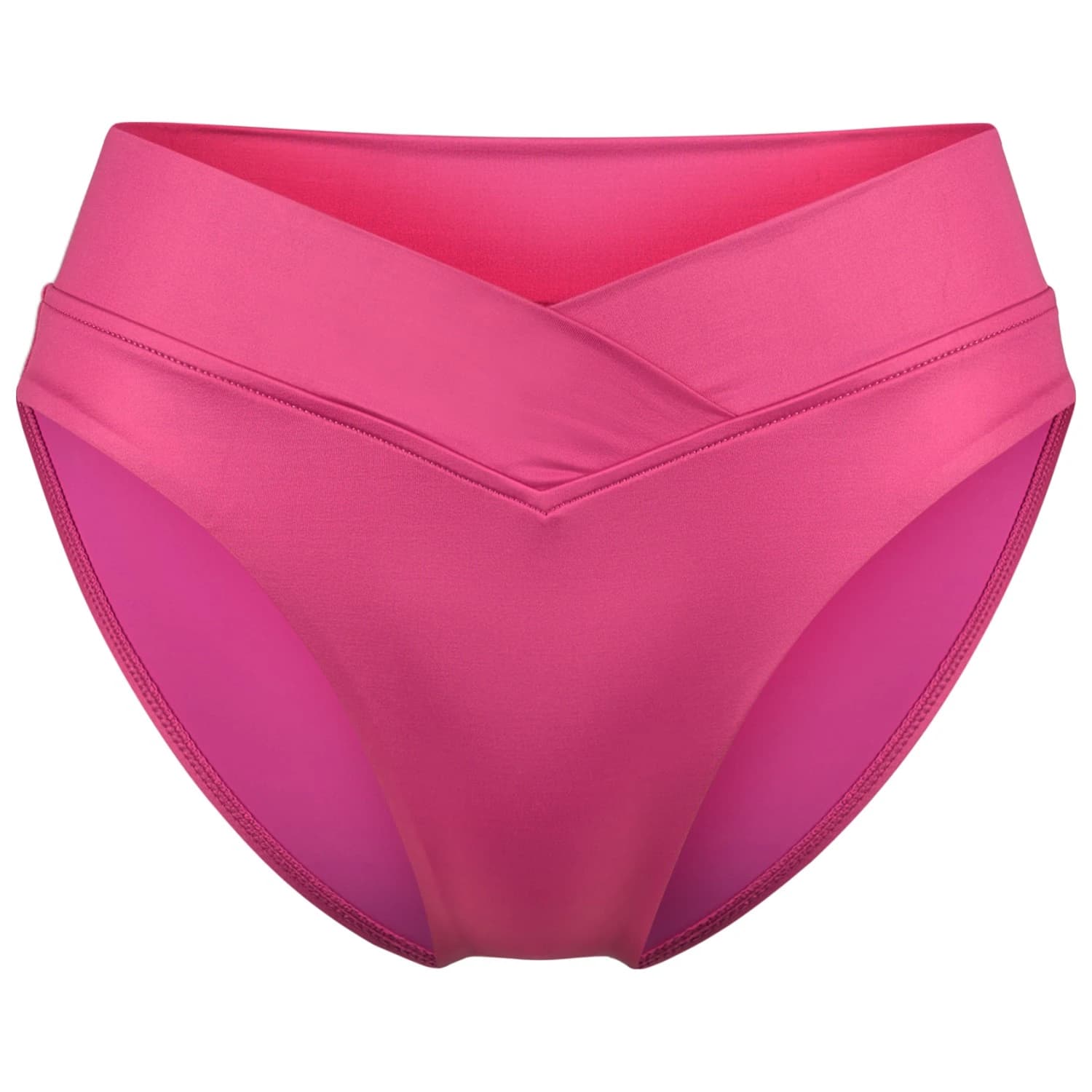 Дамско бикини долнище Seafolly Women's Soleil V Front High Cut Pant Bikini bottom - Hot Pink