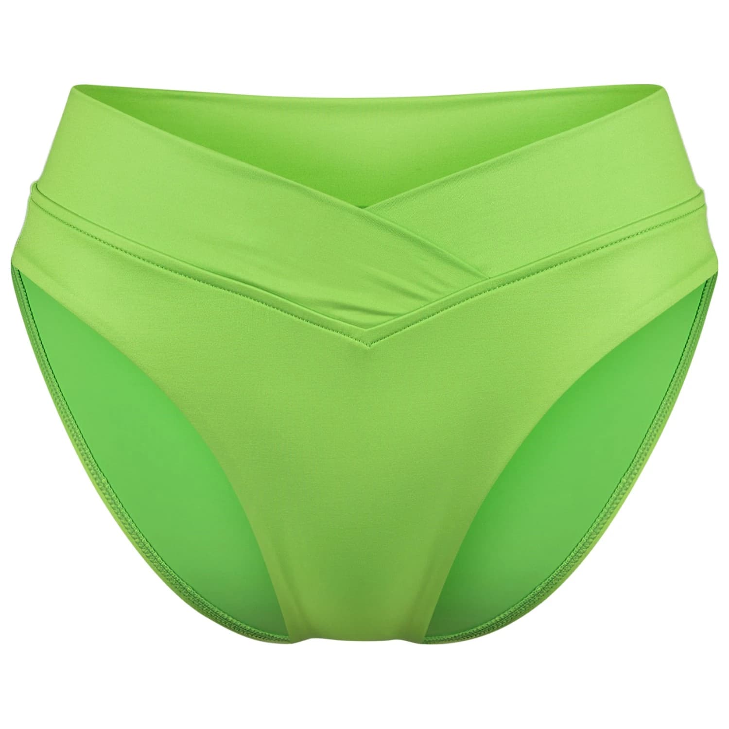 Дамско бикини долнище Seafolly Women's Soleil V Front High Cut Pant Bikini bottom - Jasmine Green