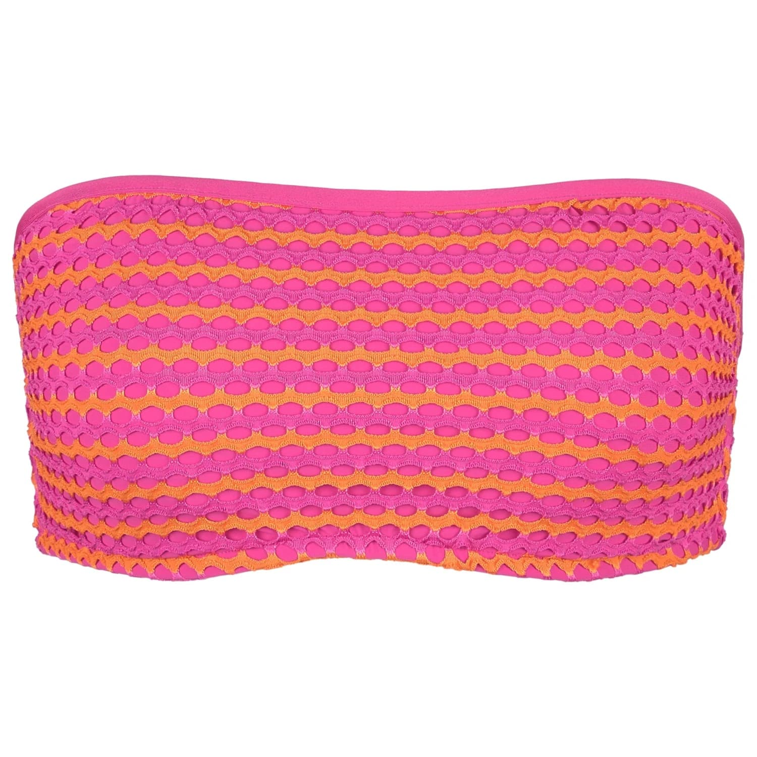 Дамско бикини горнище Seafolly Women's Mesh Effect DD Tank Bra Bikini top - Hot Pink