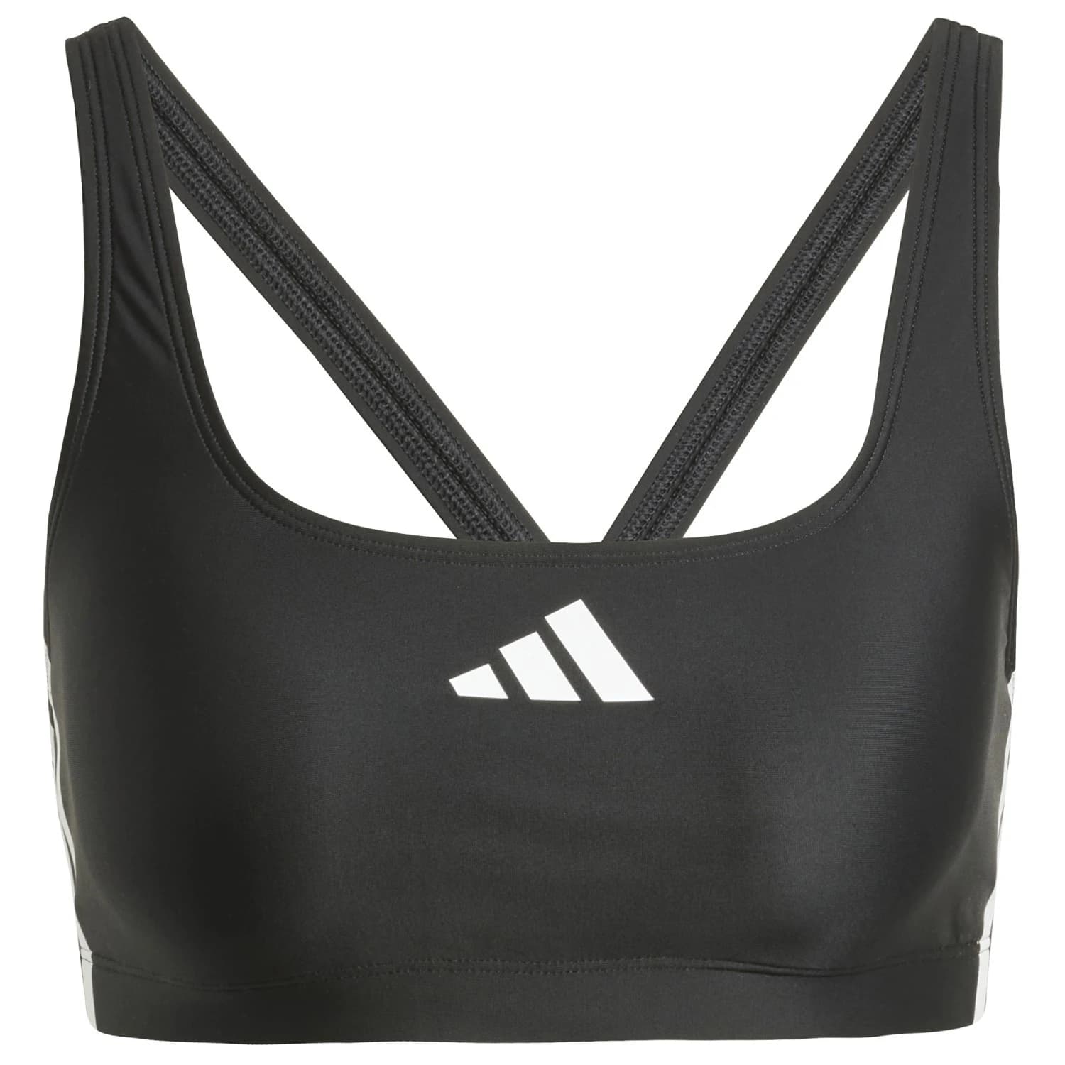 Дамски комплект бикини adidas Women's 3 Stripes Bold Bikini Bikini - Black / White