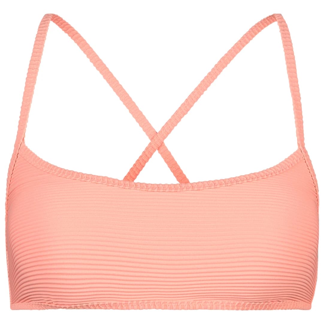Дамско бикини горнище Billabong Women's Tanlines Lace Up Trilet Bikini top - Peach Tart