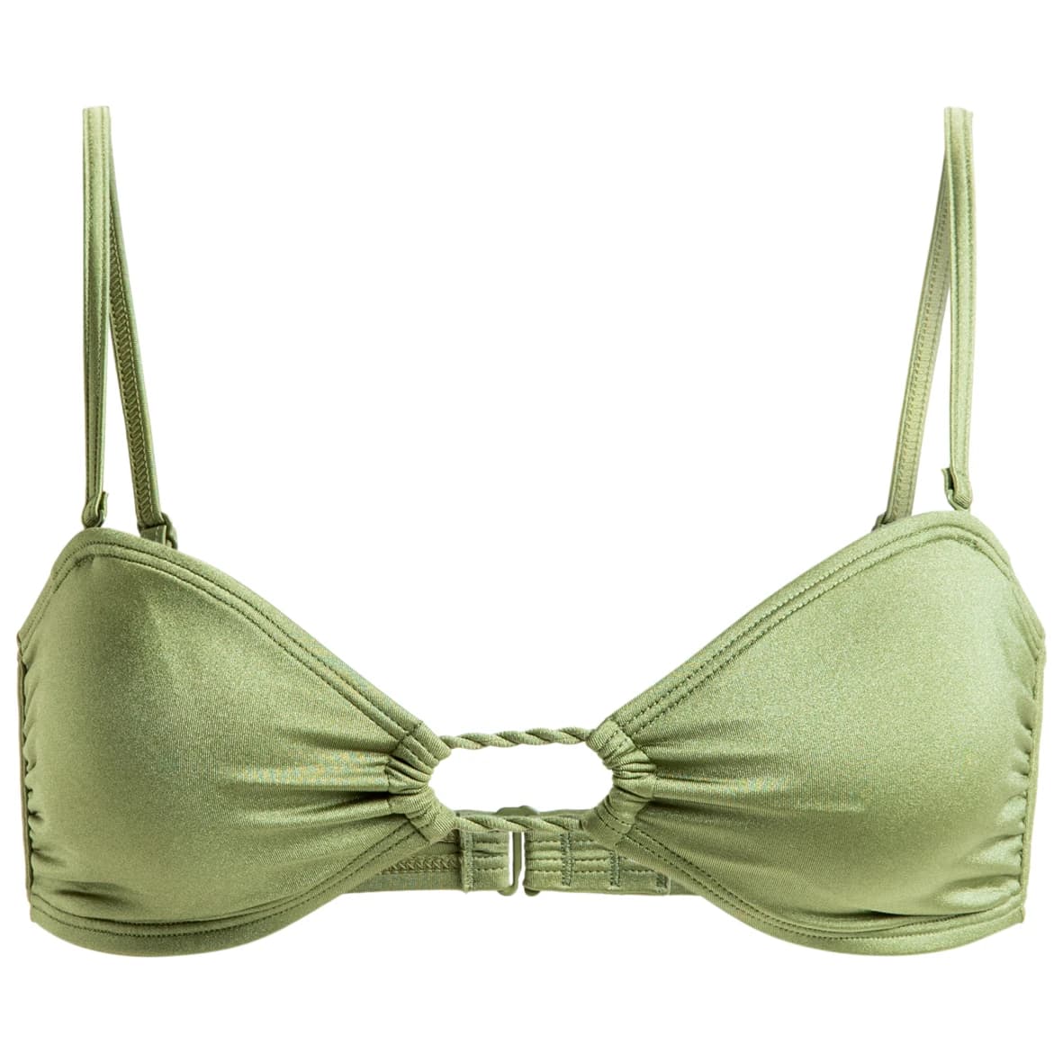 Дамско бикини горнище Roxy Women's Brilho Bandeau Bikini top - Loden Green