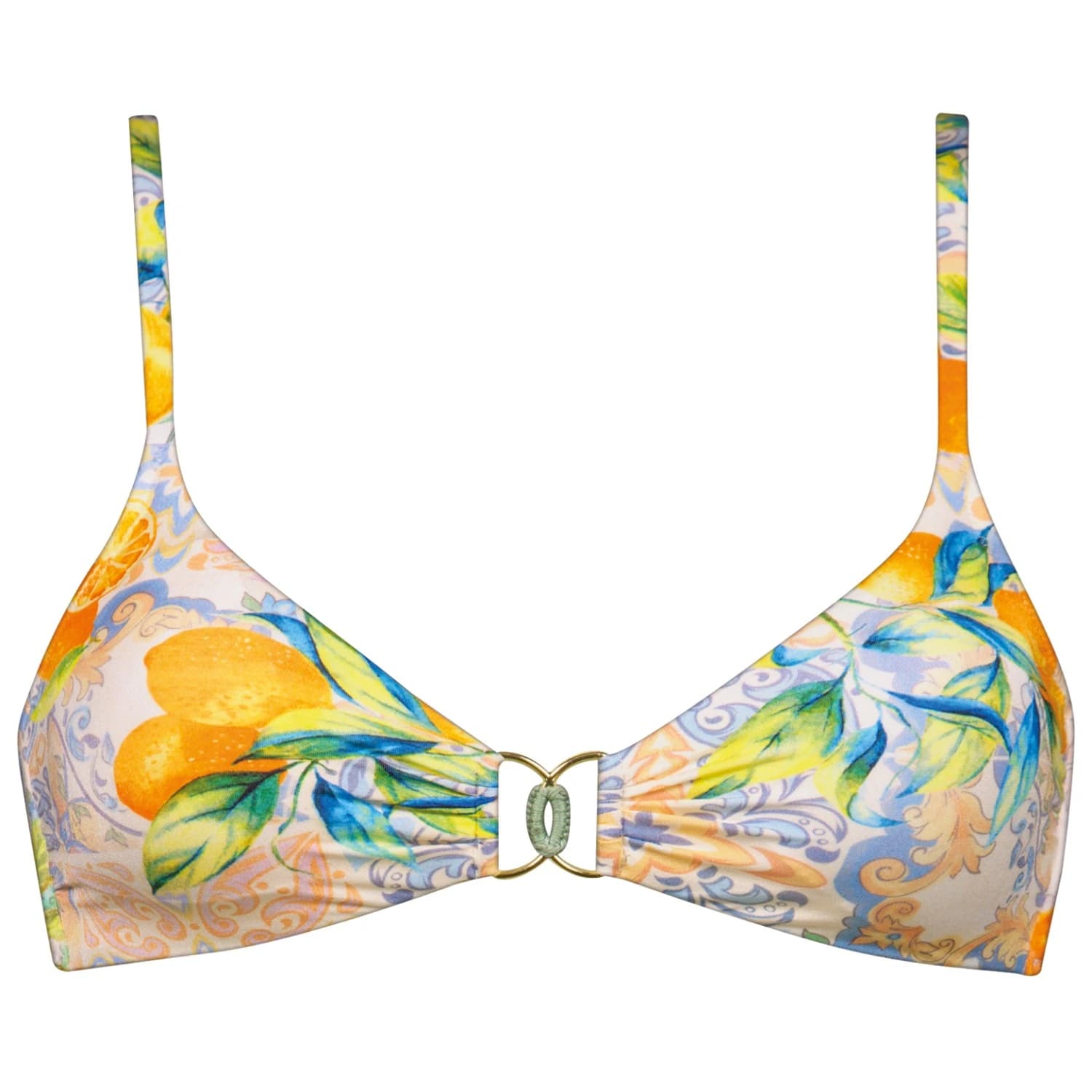 Дамско бикини горнище Watercult Women's Dolce Whimsy Bikini Top - Orange / Pastels