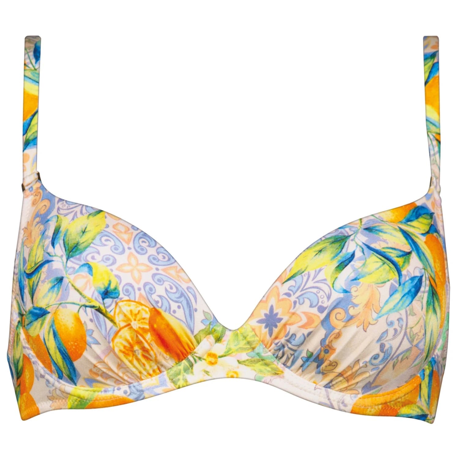 Дамско бикини горнище Watercult Women's Dolce Whimsy Wired Bikini Top - Orange / Pastels
