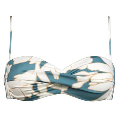 Дамско бикини горнище Watercult Women's Floral Abstract Bikini Top - Puffy Sky