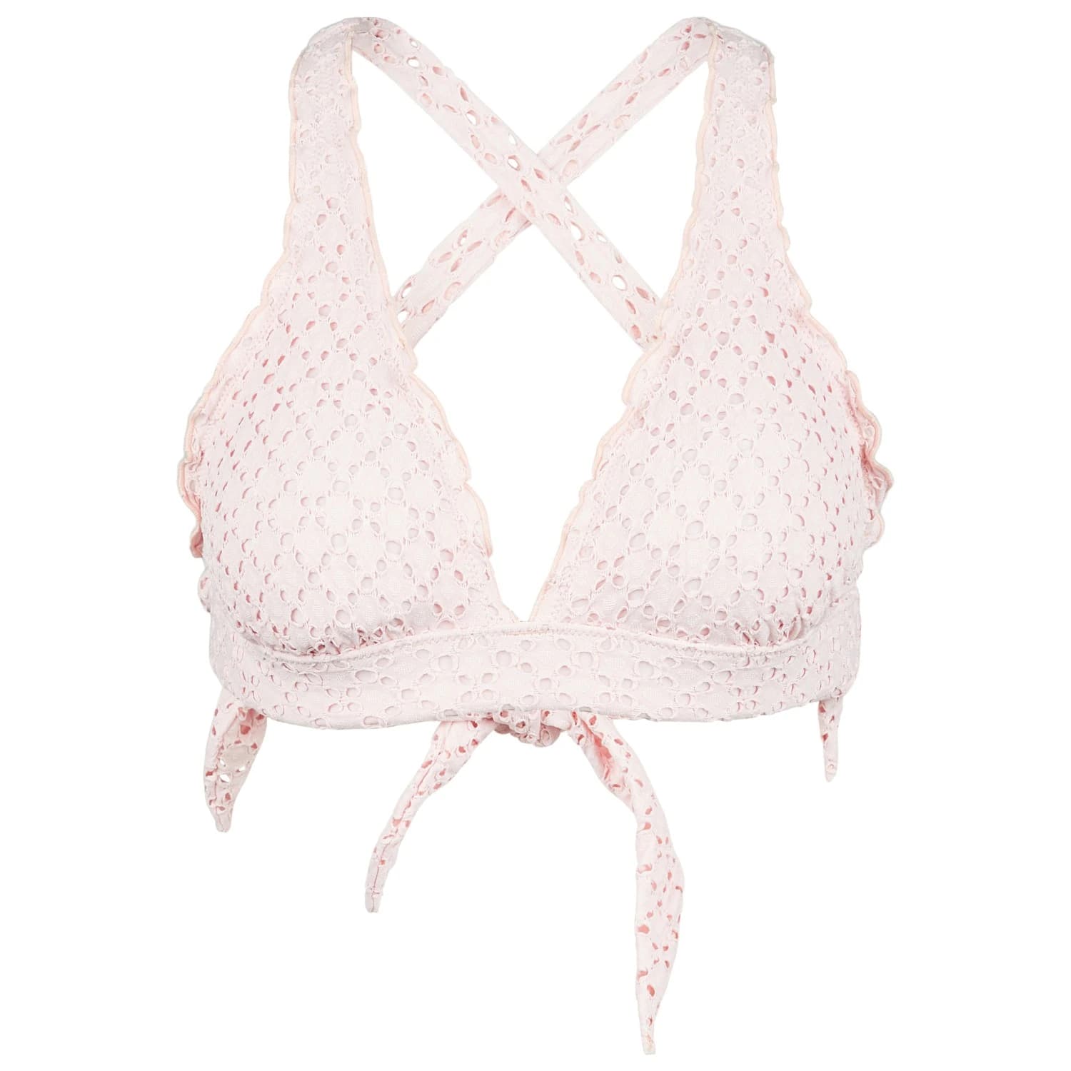 Дамско бикини горнище Seafolly Women's Daydreamer Multi Fit Longline Tri Bikini top - Dustypink