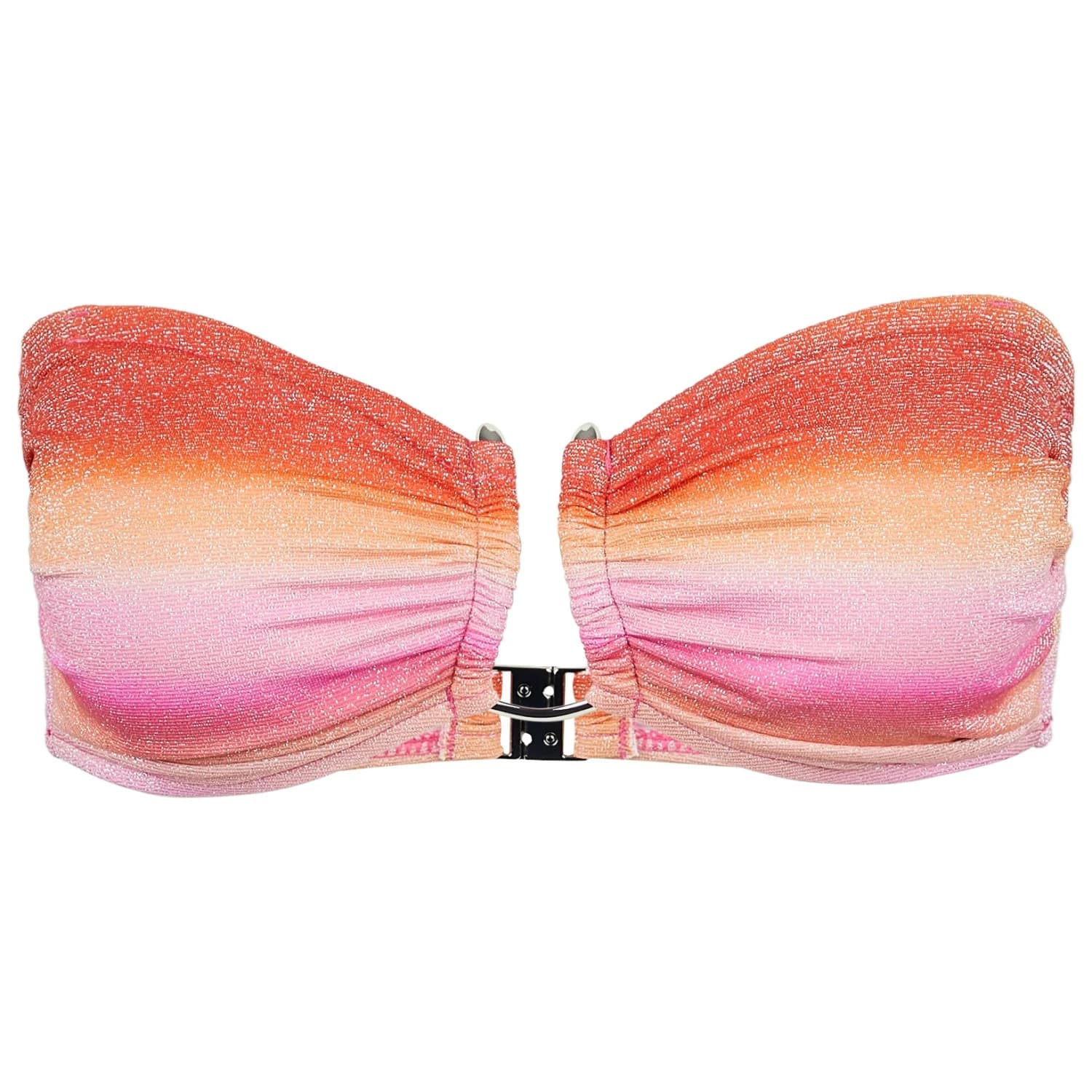 Дамско бикини горнище Seafolly Women's Spectrum Trim Front Bandeau Bikini top - Hot Pink