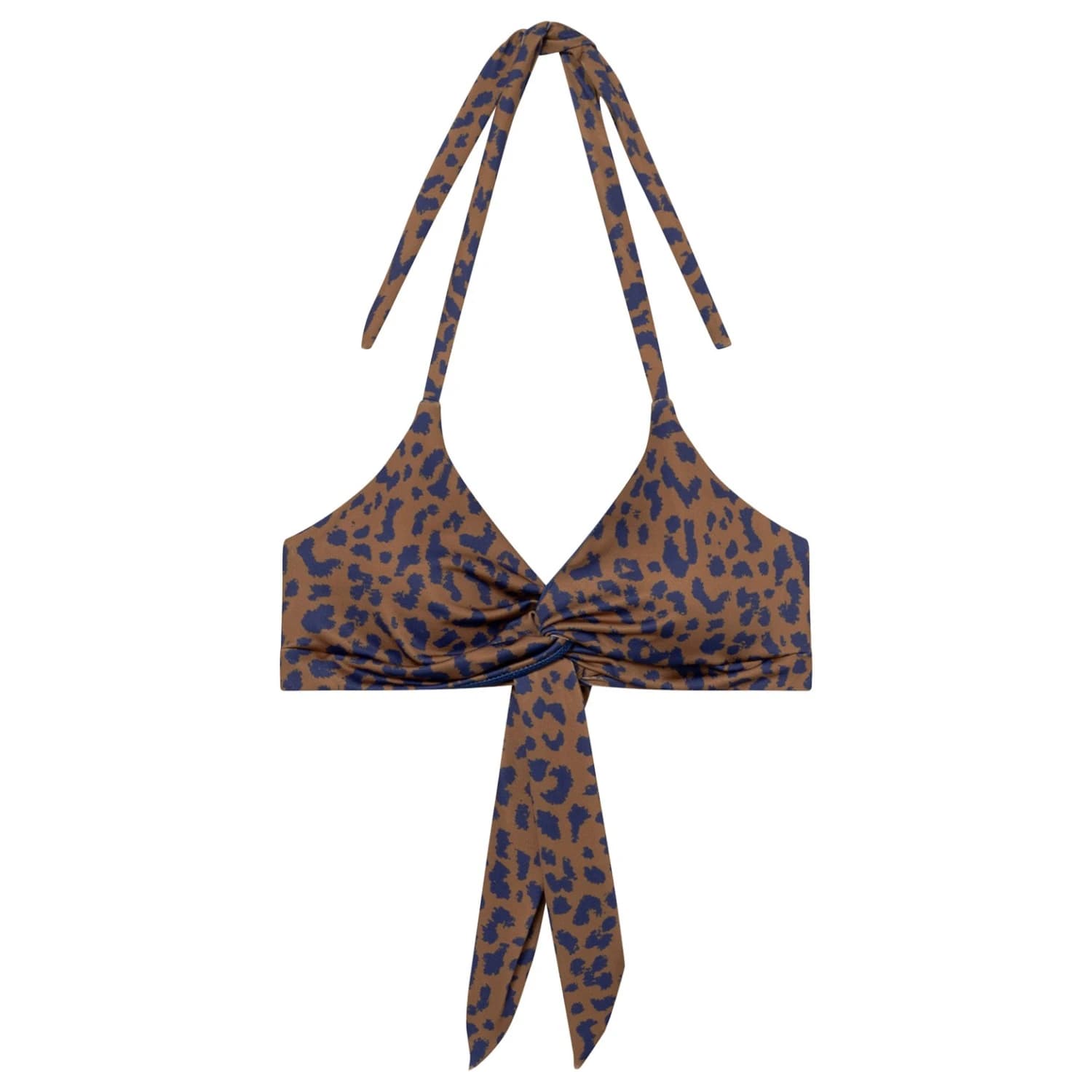 Дамско бикини горнище DEDICATED Women's Bikini Top Gullholma Bikini top - Leopard Light Brown