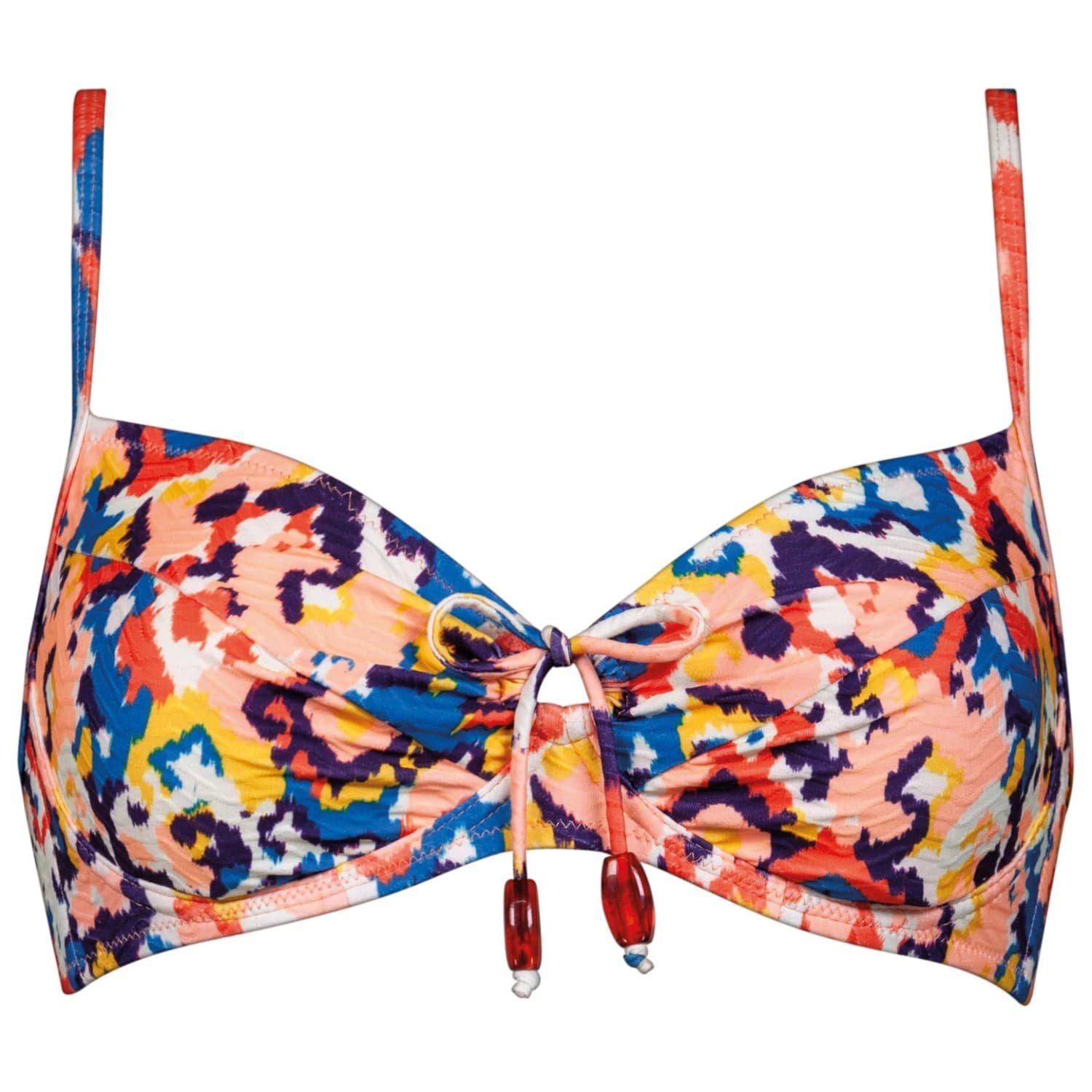 Дамско бикини горнище Lidea Women's Heart Beat Bikini Top - Colour Festival