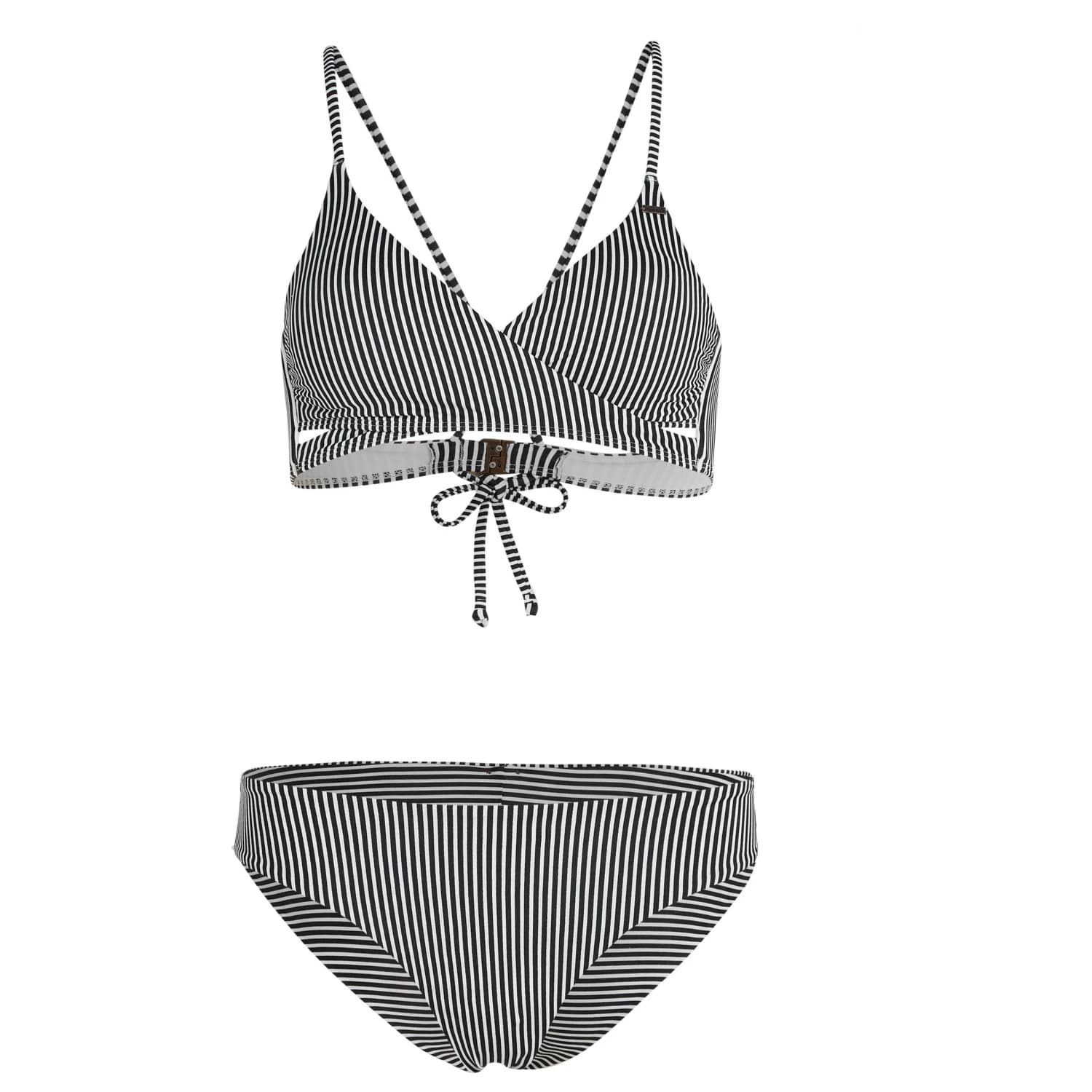 Дамски комплект бикини O'neill Women's Essentials Baay Maoi Bikini Set Bikini - Black Simple Stripe