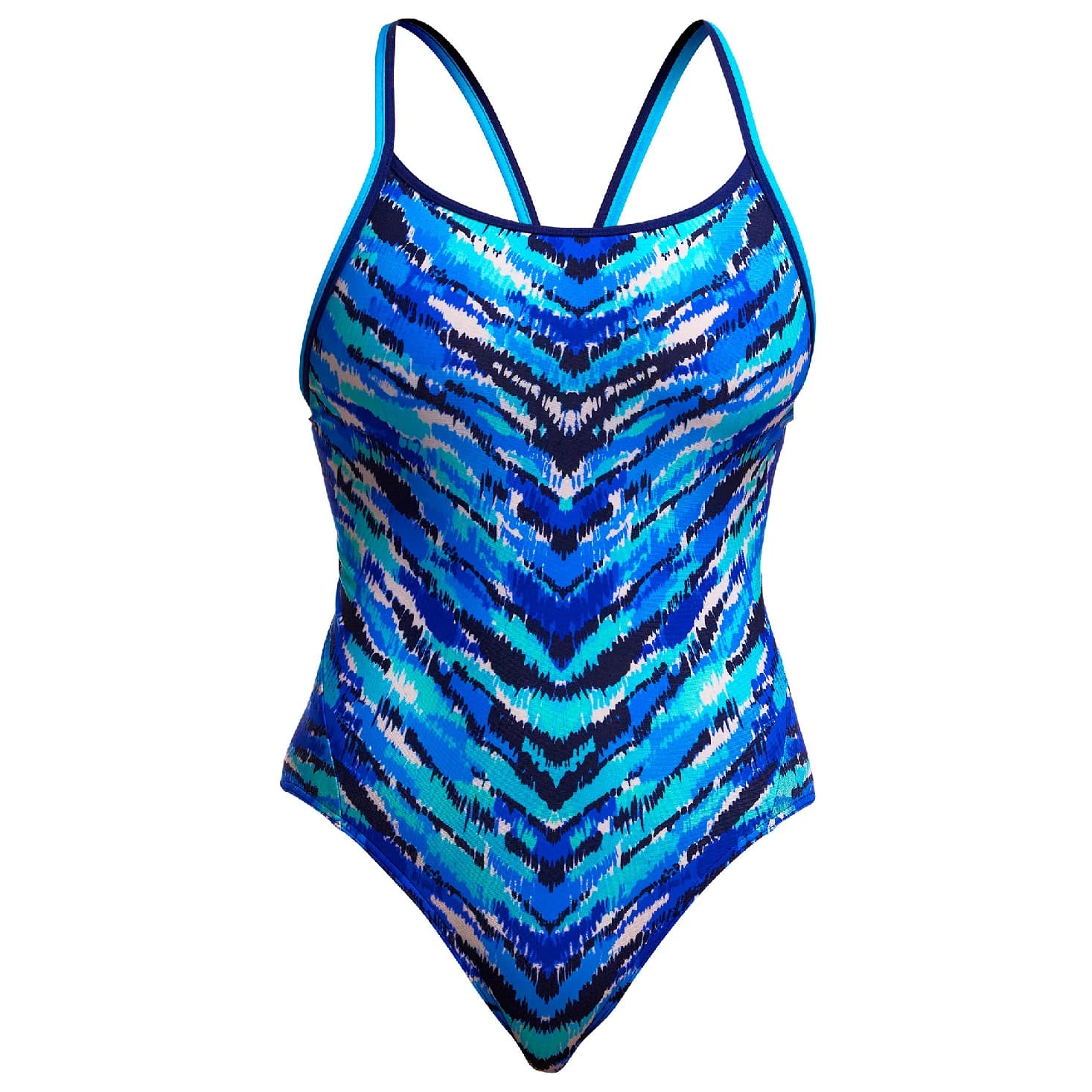Дамски бански костюм Funkita Women's Diamond Back One Piece Swimsuit - Fur Seal