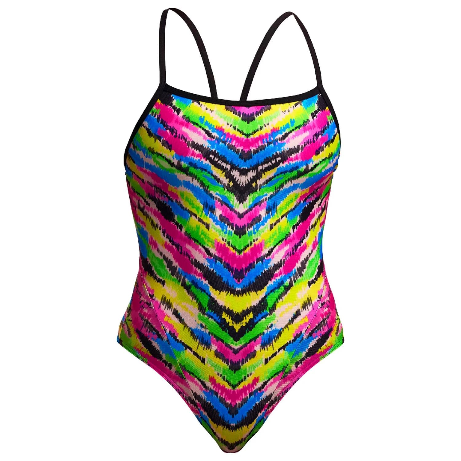 Дамски бански костюм Funkita Women's Single Strap One Piece Swimsuit - Happy Hide