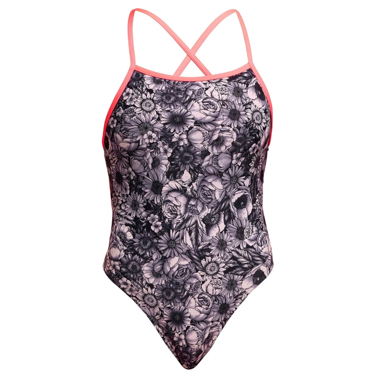Дамски бански костюм Funkita Women's Tie Me Tight One Piece Swimsuit - Nights Rose