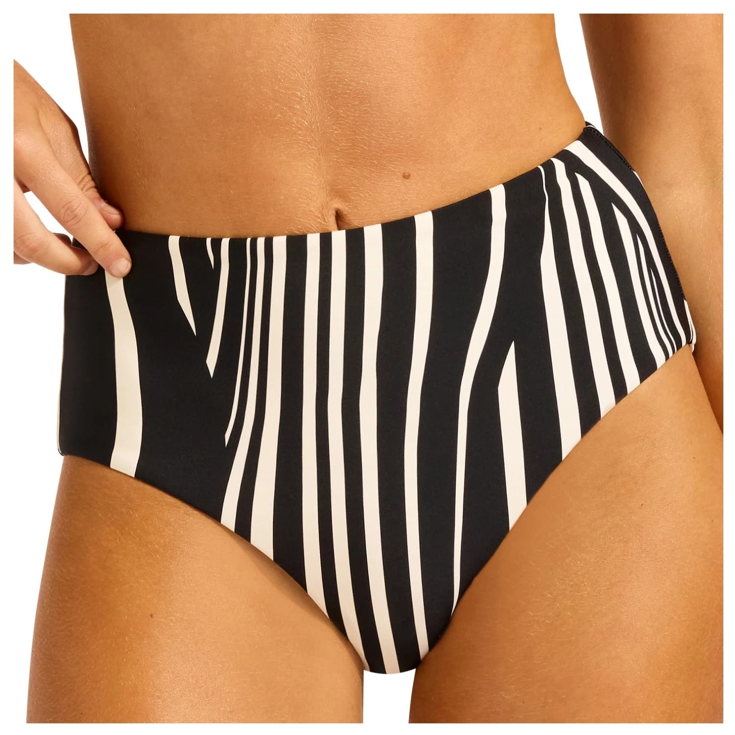 Дамско бикини долнище Seafolly Women's Coastline High Waisted Pant Bikini bottom - Black