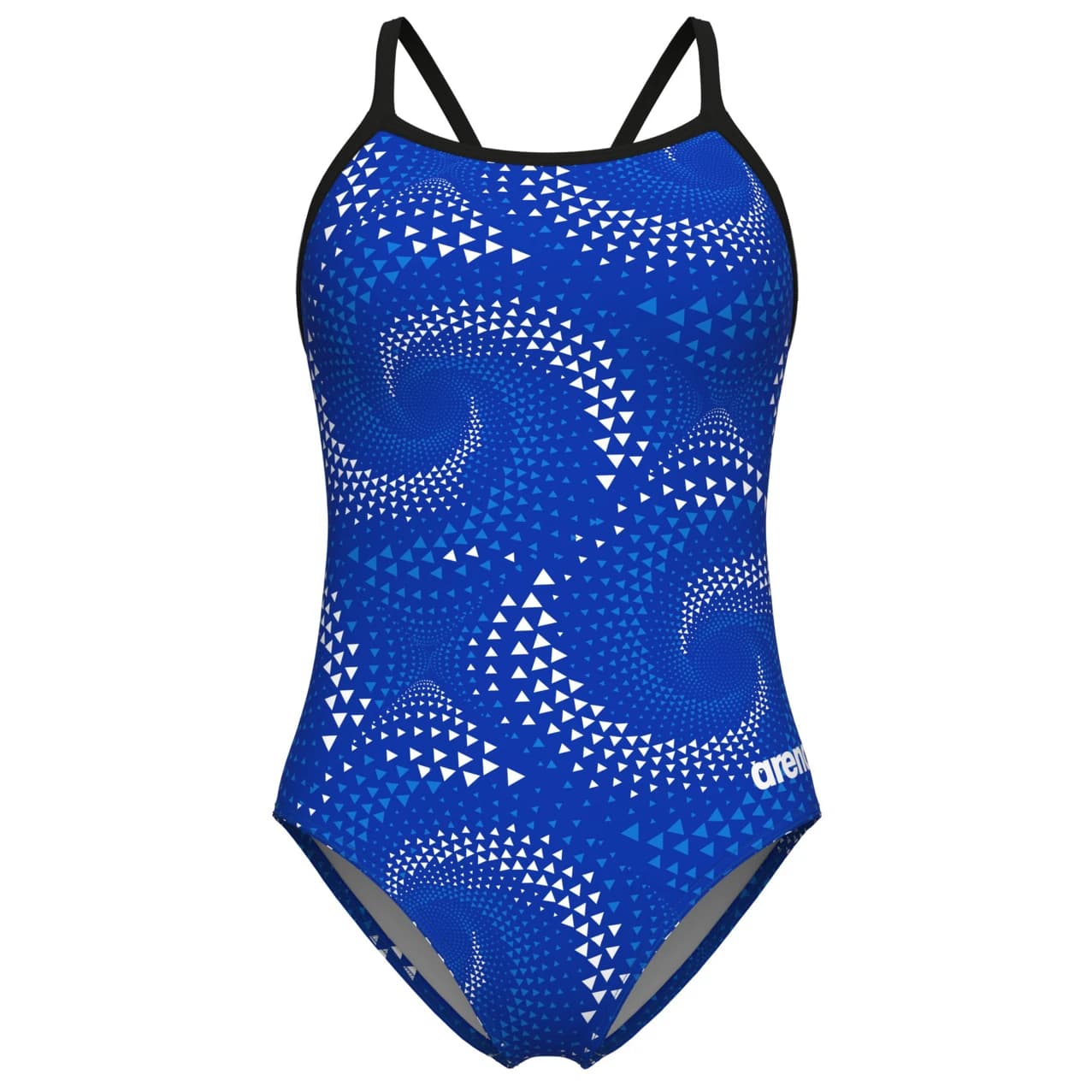 Дамски бански костюм Arena Women's Fireflow Swimsuit Lightdrop Back Swimsuit - Black / Team Royal