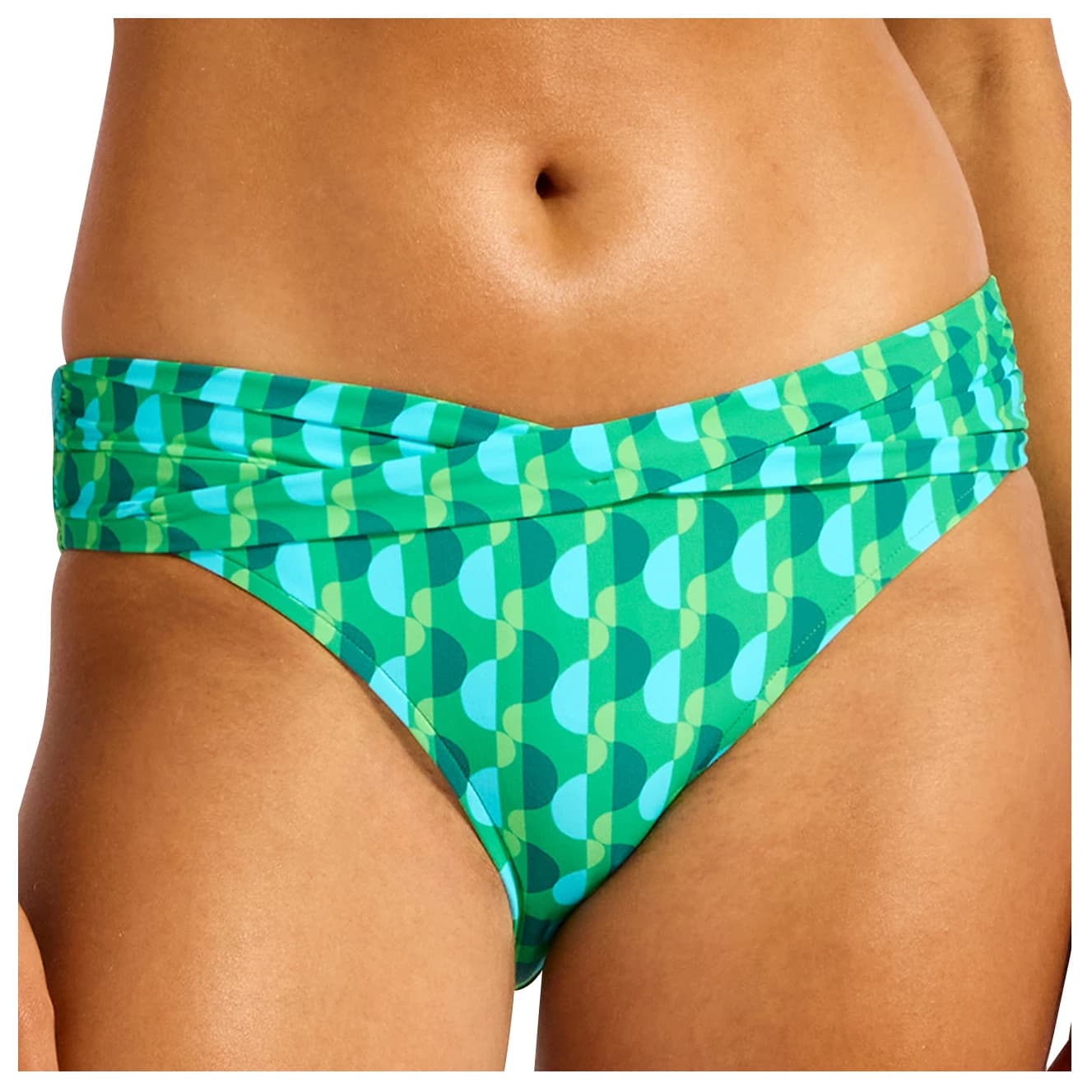 Дамско бикини долнище Seafolly Women's Sorrento Twist Band Mini Hipster Pant Bikini bottom - Vivid Green