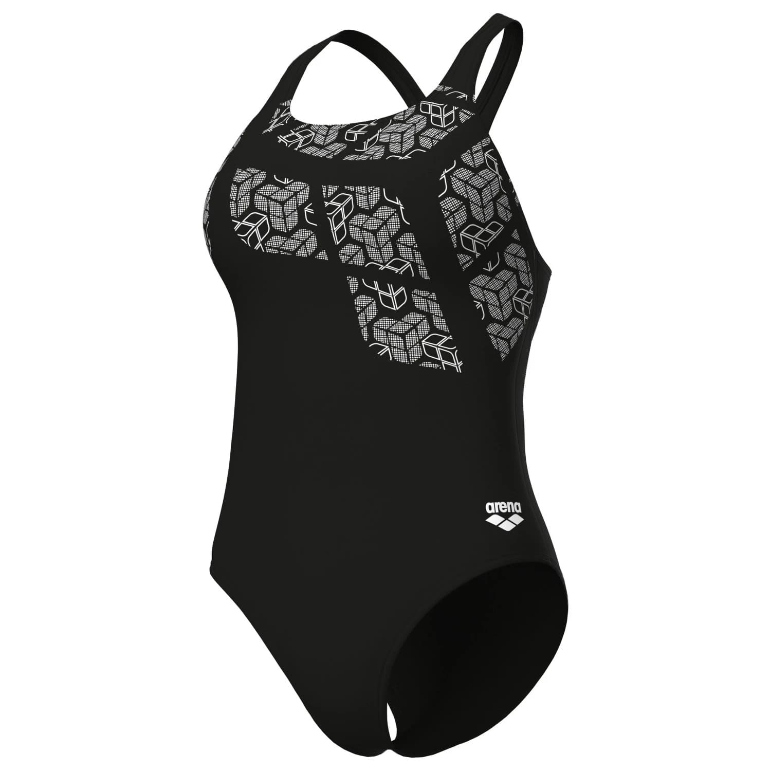 Дамски бански костюм Arena Women's Kikko Swimsuit Swim Pro Back Swimsuit - Black / Black