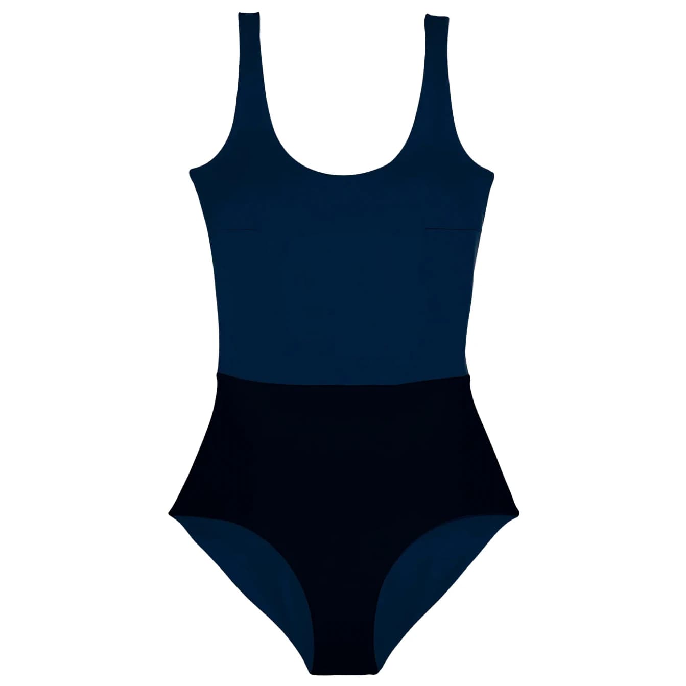 Дамски бански костюм MYMARINI Women's Plainbody Swimsuit - Black / Navy