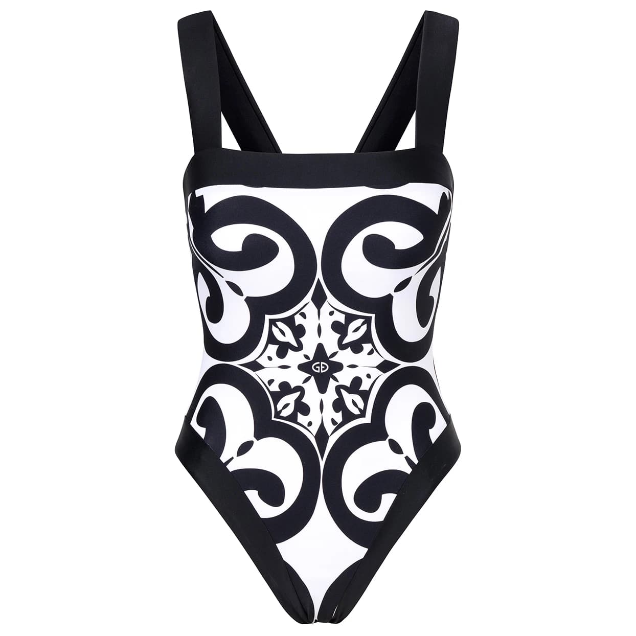 Дамски бански костюм Goldbergh Women's Costella Bathing Suit Swimsuit - Black / White