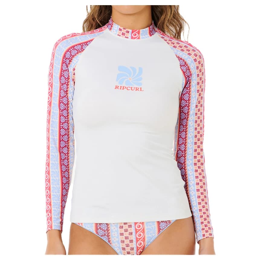 Дамска плажна тениска от ликра Rip Curl Women's Coastal Instinct UPF L/S RV Lycra - Multico