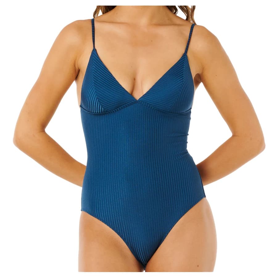 Дамски бански костюм Rip Curl Women's Luxe Surf Good One Piece Swimsuit - Dark Navy